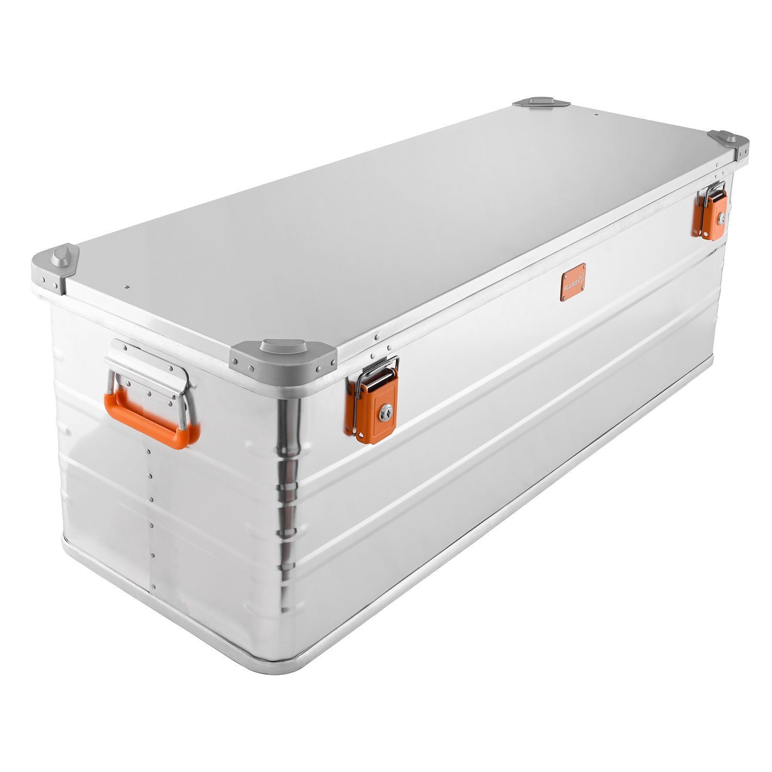 ALUBOX Aufbewahrungsbox Alukiste Tranportbox mit Stapelecken Premium E-Serie (159 Liter), inkl. Schlösser