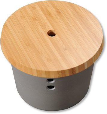 KESPER for kitchen & home Vorratsdose, Bambus, Kunststoff, (1-tlg), Ø 19 cm