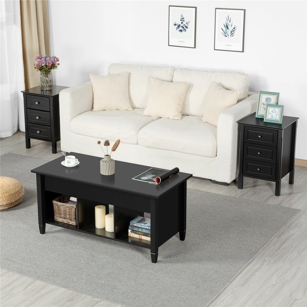 Yaheetech Nachttisch, Nachtkommode mit 3 Schubladen günstig online kaufen