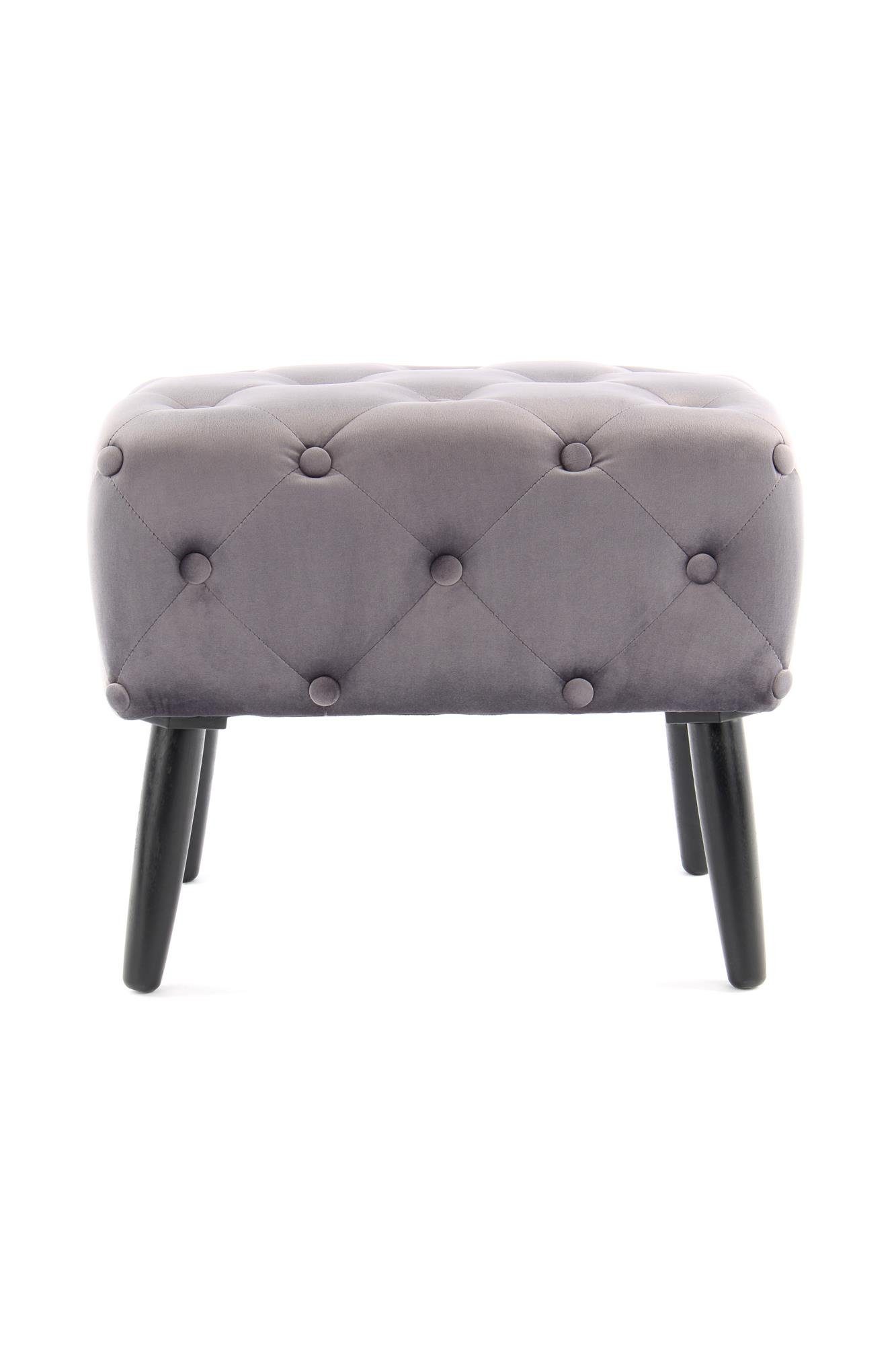 Qiyano Hocker Lounge Sitzbank Menami Grau günstig online kaufen