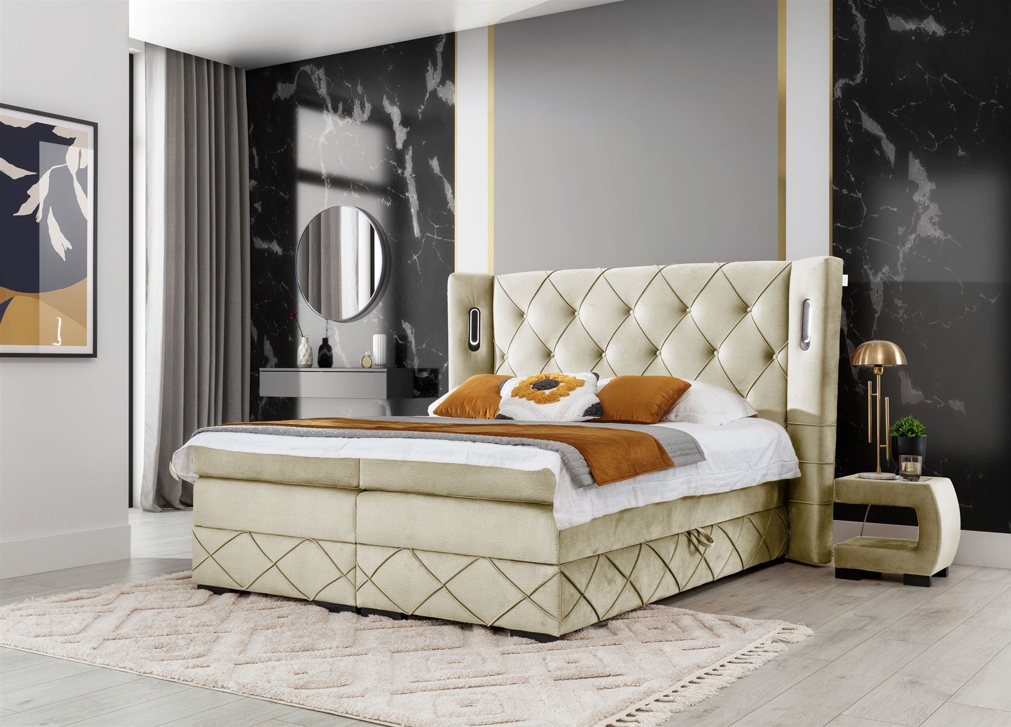 Fun Möbel Boxbett Schlafzimmerbett ELVIANO in günstig online kaufen