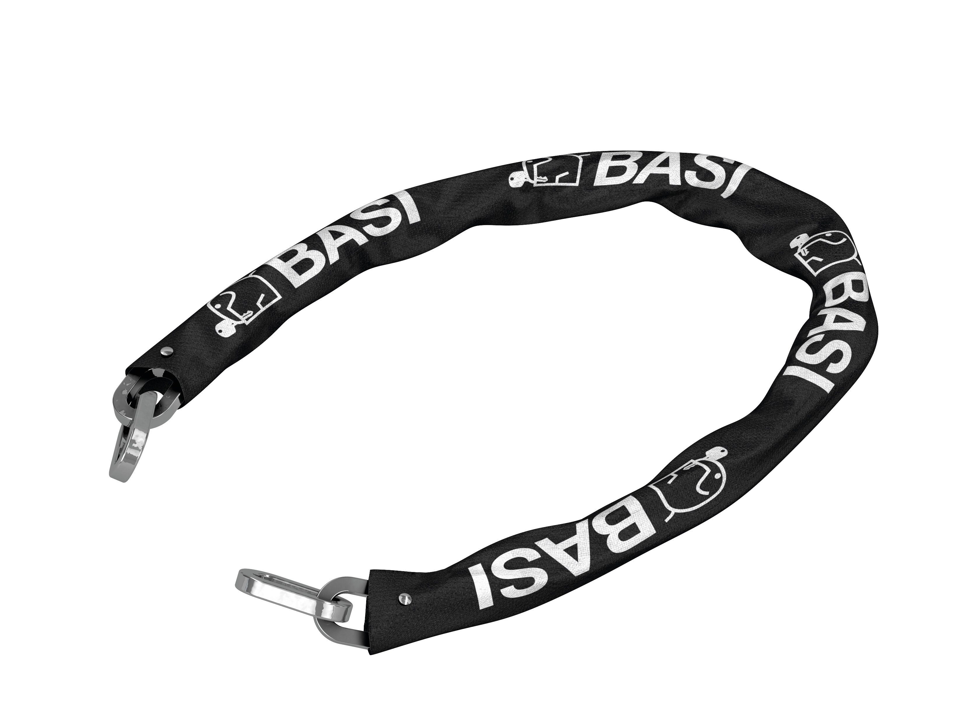 BASI Kabelbinder Stahlkette zur Sicherung von Zweirädern, Tore etc. (Spar-Set) 10 mm Stahlglieder, kombinierbar mit Vorhangschlösser, Ummantelung – Bild 2 von 5