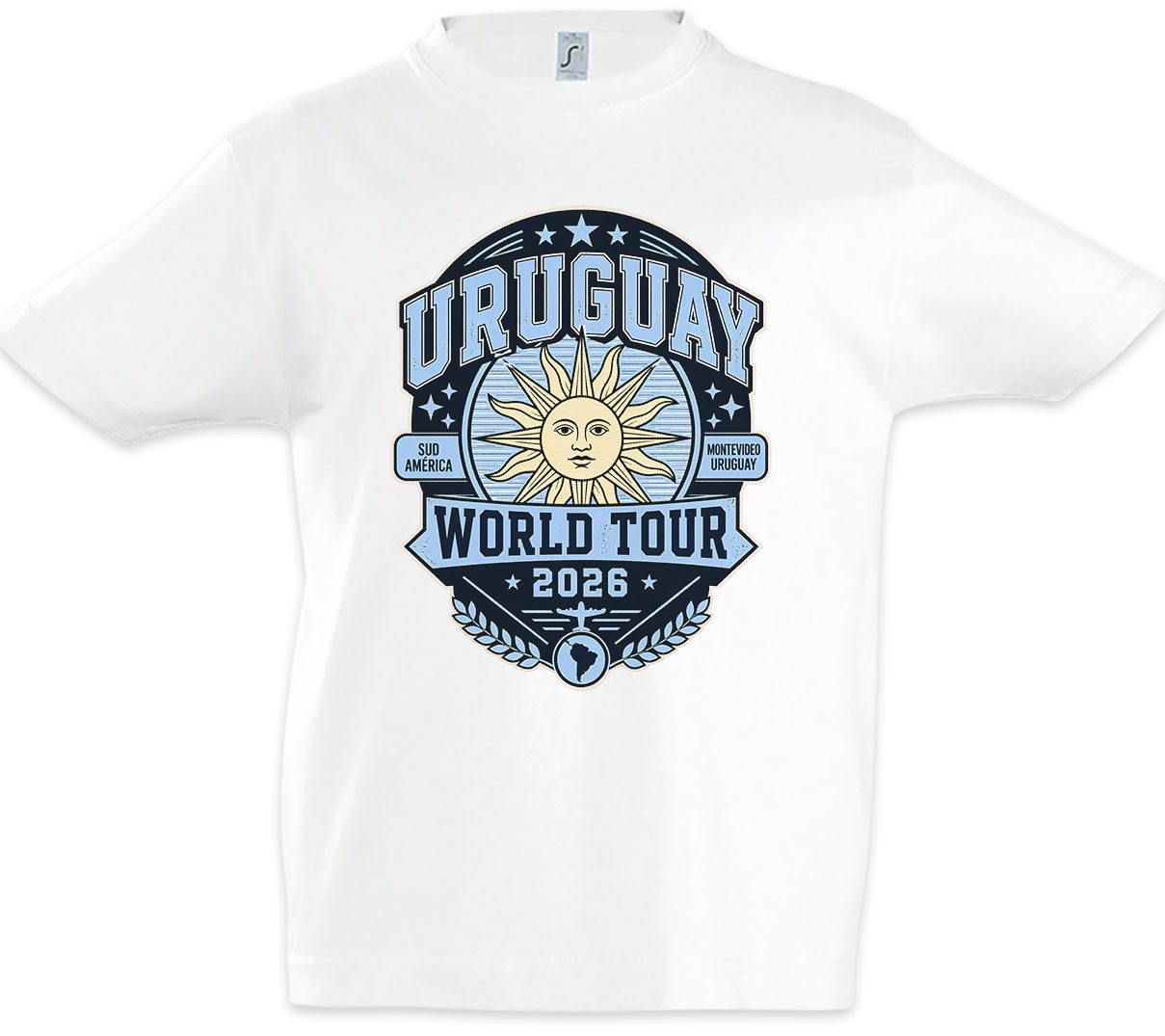 Urban Backwoods Print-Shirt Team Uruguay Kinder T-Shirt La Celeste Montevideo Supporter Charrúa (1-tlg) Garra Fußball WM Soccer