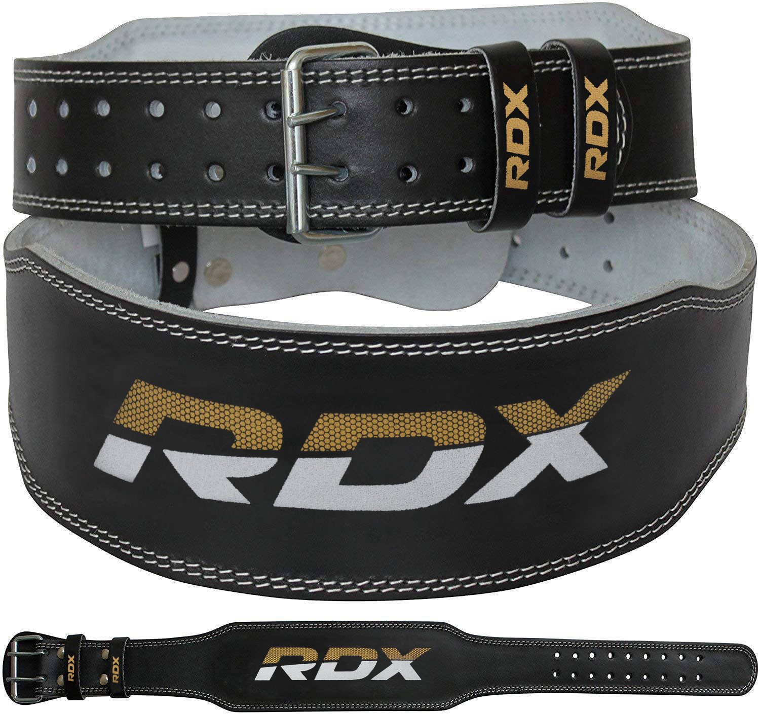 RDX Arbeitsstützgürtel RDX 4 Inch Leder Gewichtheben Gürtel, weightlifting belt Training