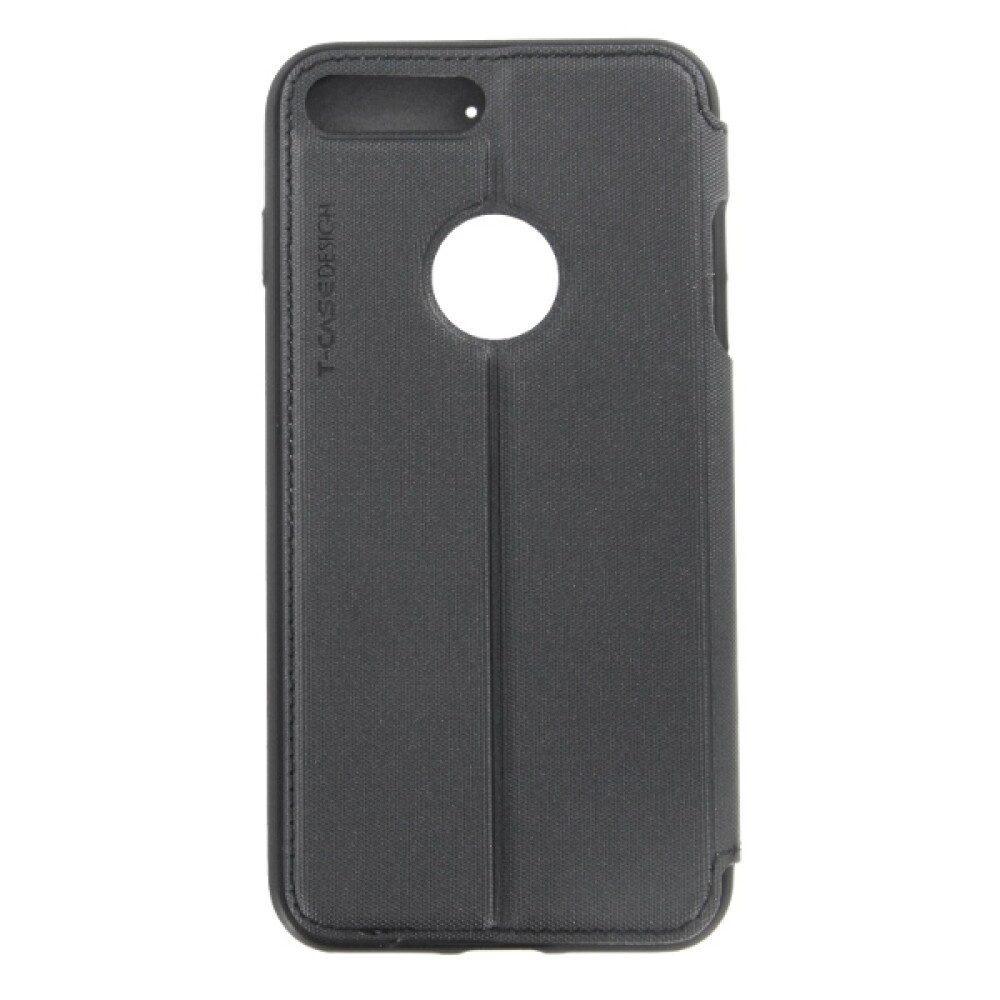 Handytasche Original Magnet Flip Handyhülle für iPhone 7/8 Plus Schwarz Schutz Tas (Flip Cover)