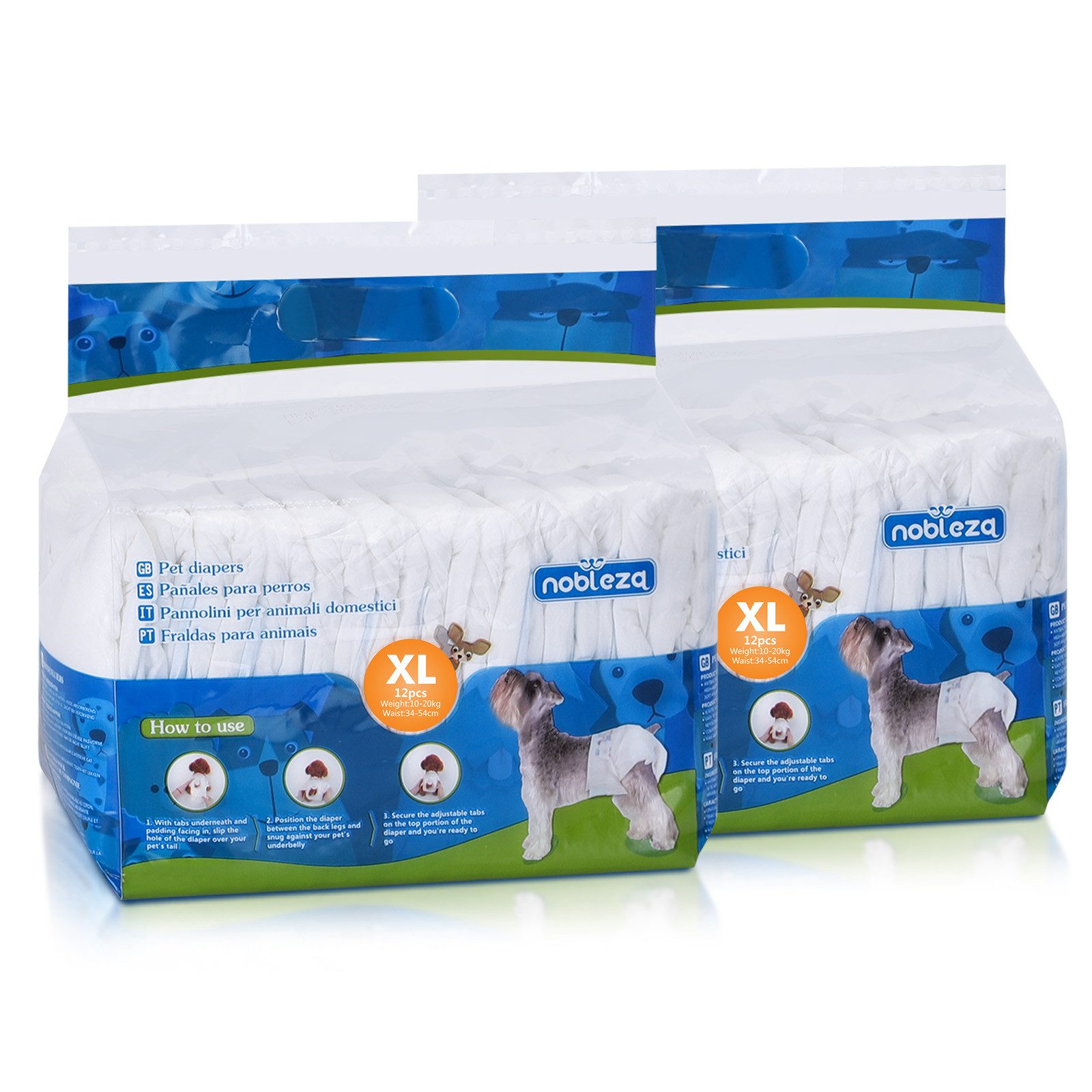nobleza Hundewindel Hund Windeln Einweg Weiblich Welpen Training Windeln