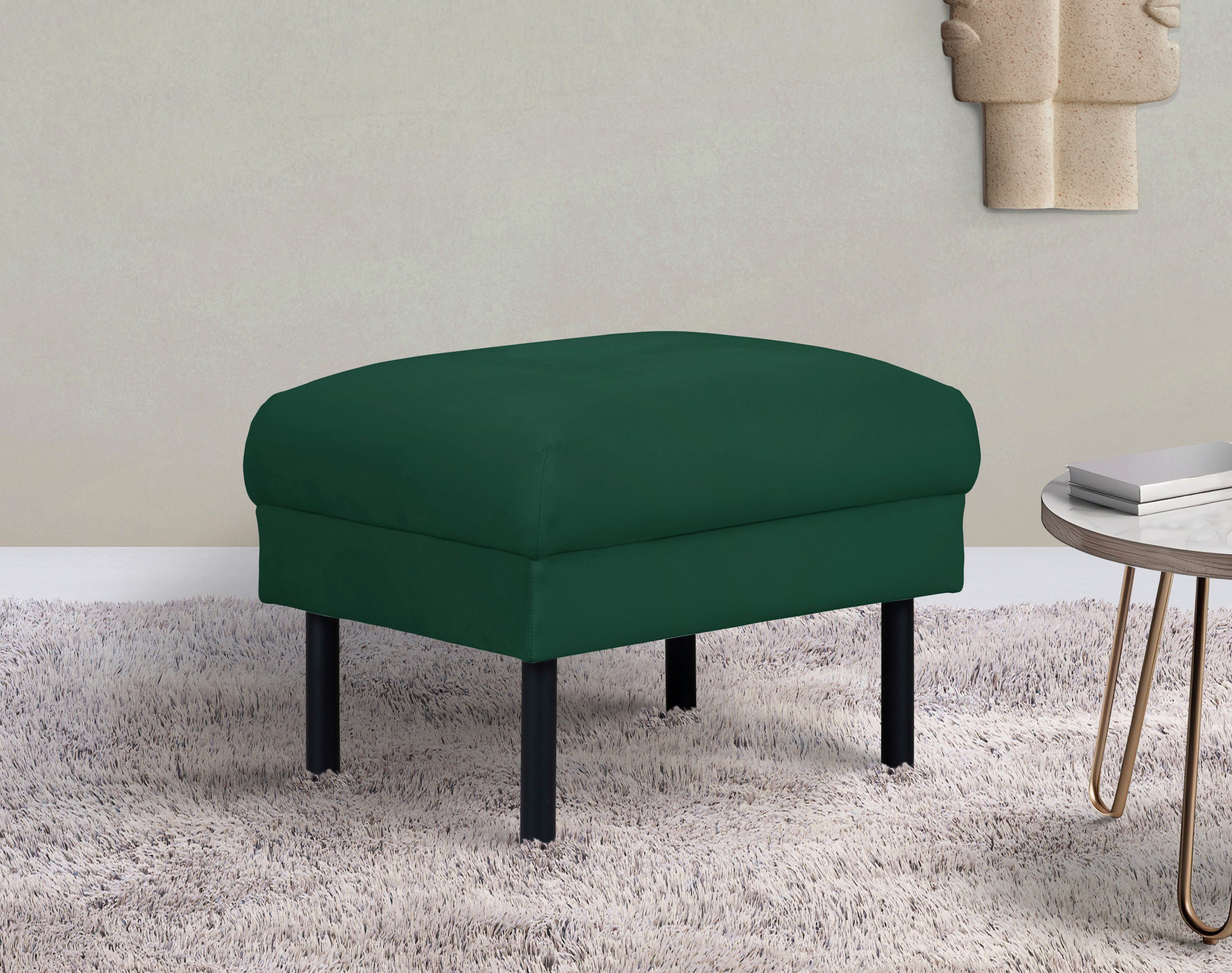 Hocker Lillibeth Polsterhocker, Sitzhocker, Maße B/T/H: 64/50/48 cm