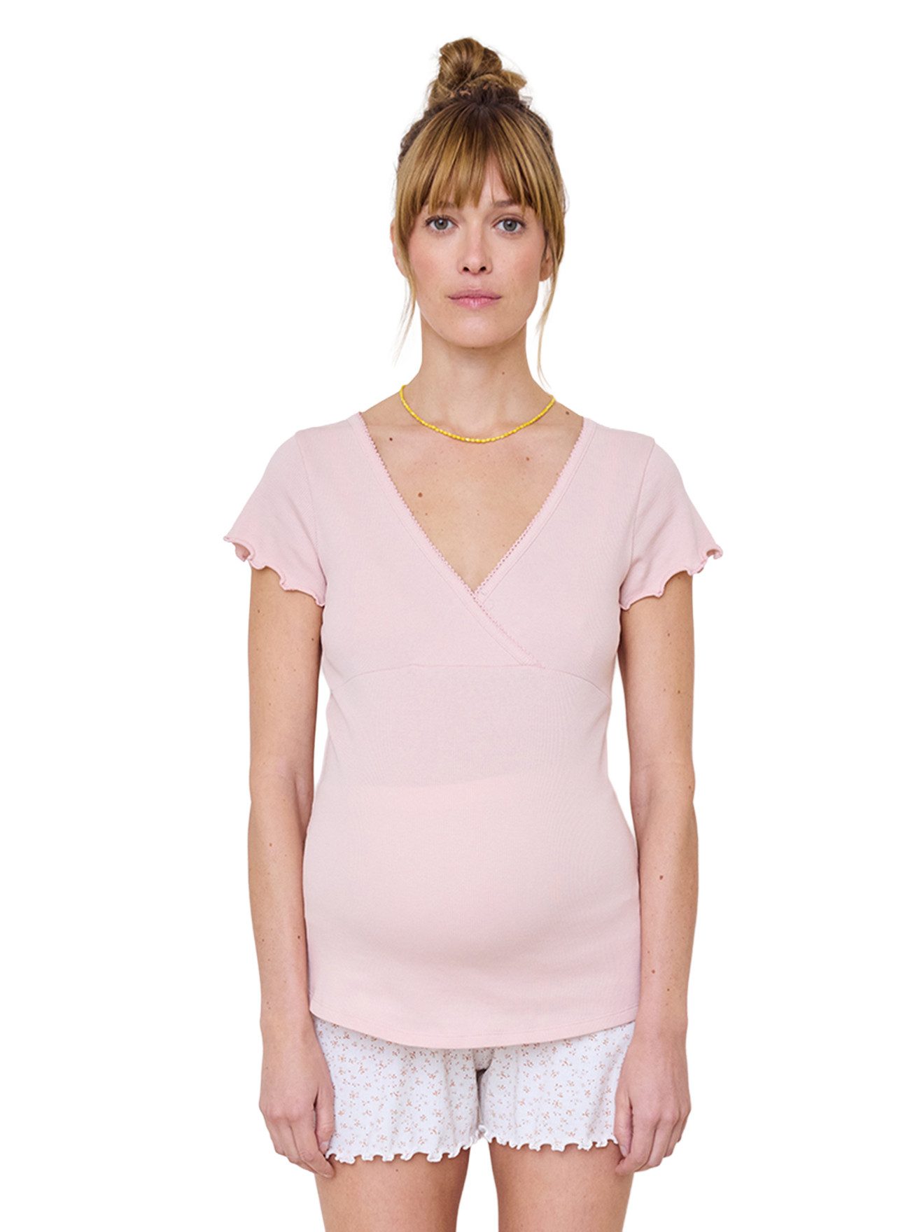 vertbaudet Umstandspyjama Kurzer Schlafanzug für Schwangerschaft & Stillzeit