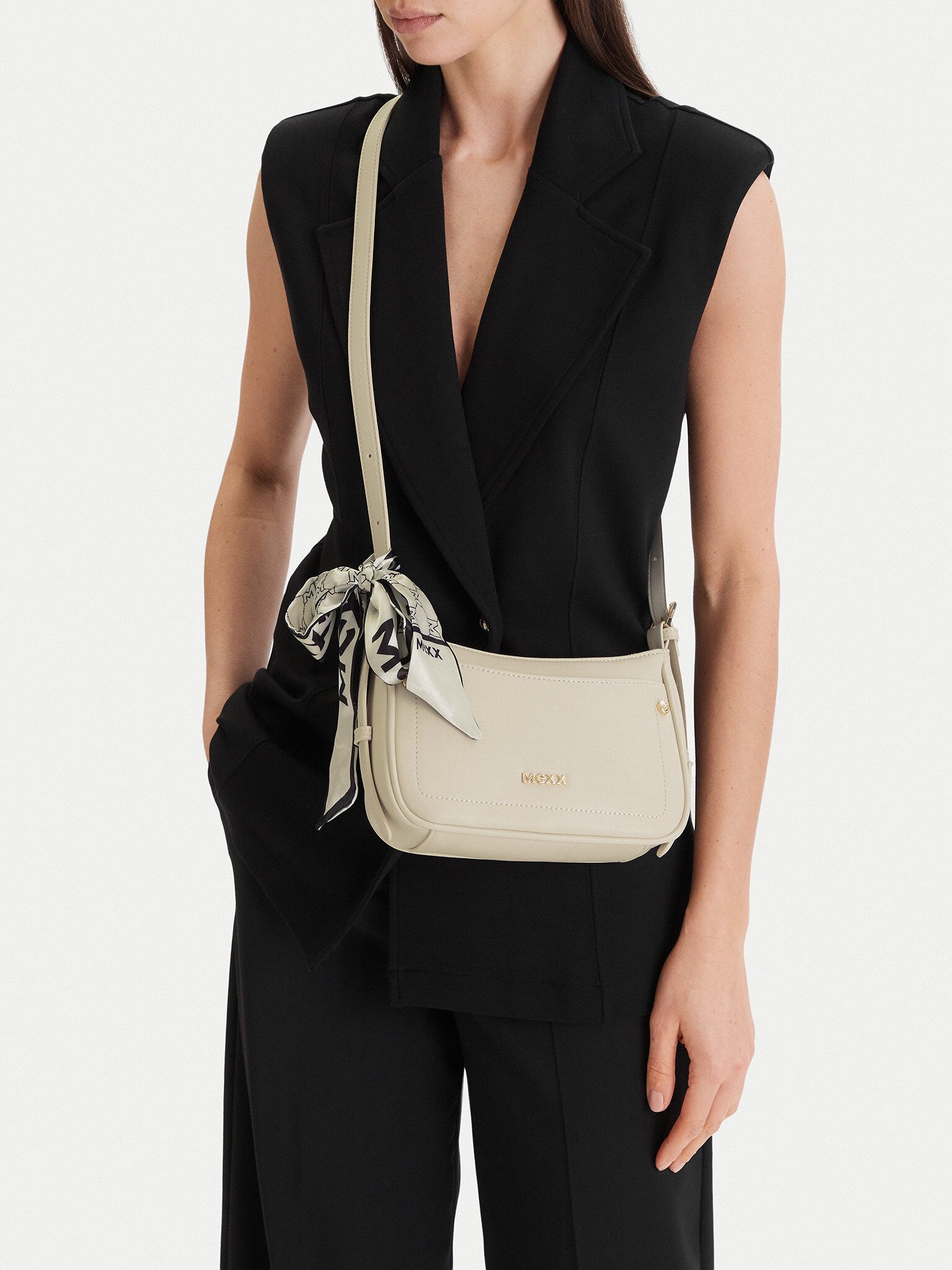 Mexx Handtasche Mexx Damenhandtasche Écru MEXX-CEO-MEXX-S-021-09 Elfenbein