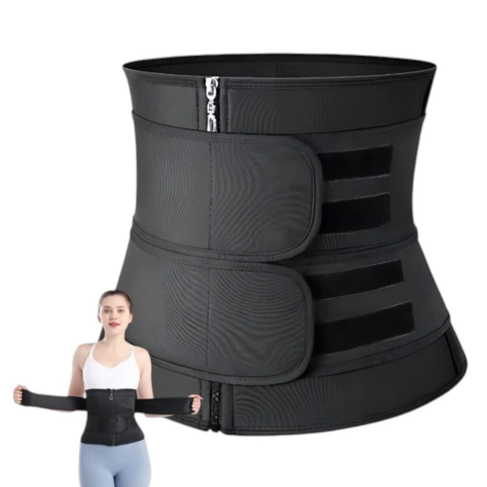 Bauchweggürtel Neopren Bauchweg Gürtel Schwarz – Schweißgürtel Fitness Taillengürtel