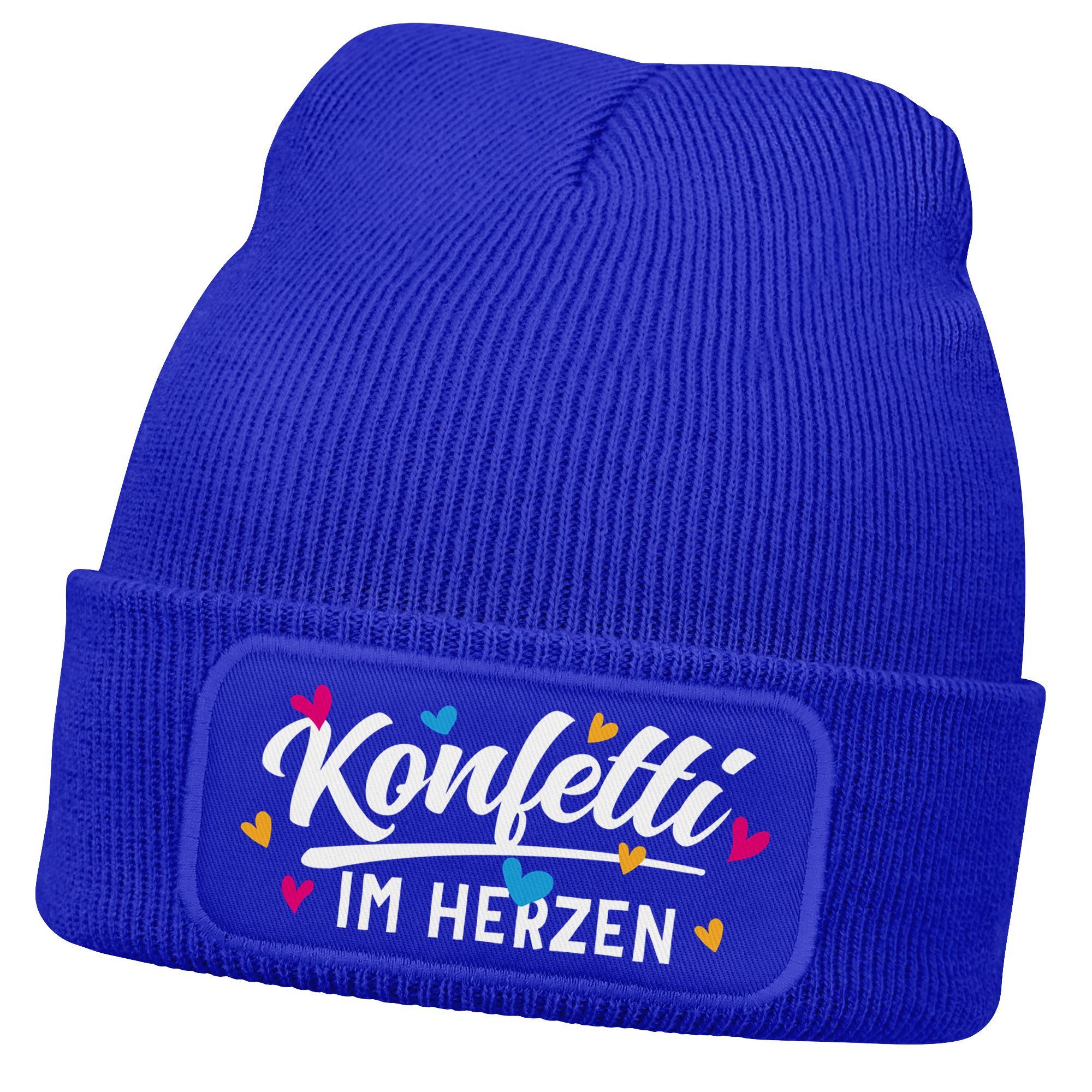 MoonWorks Strickmütze Damen Beanie mit Patch Strickmütze mit Spruch Faschin günstig online kaufen