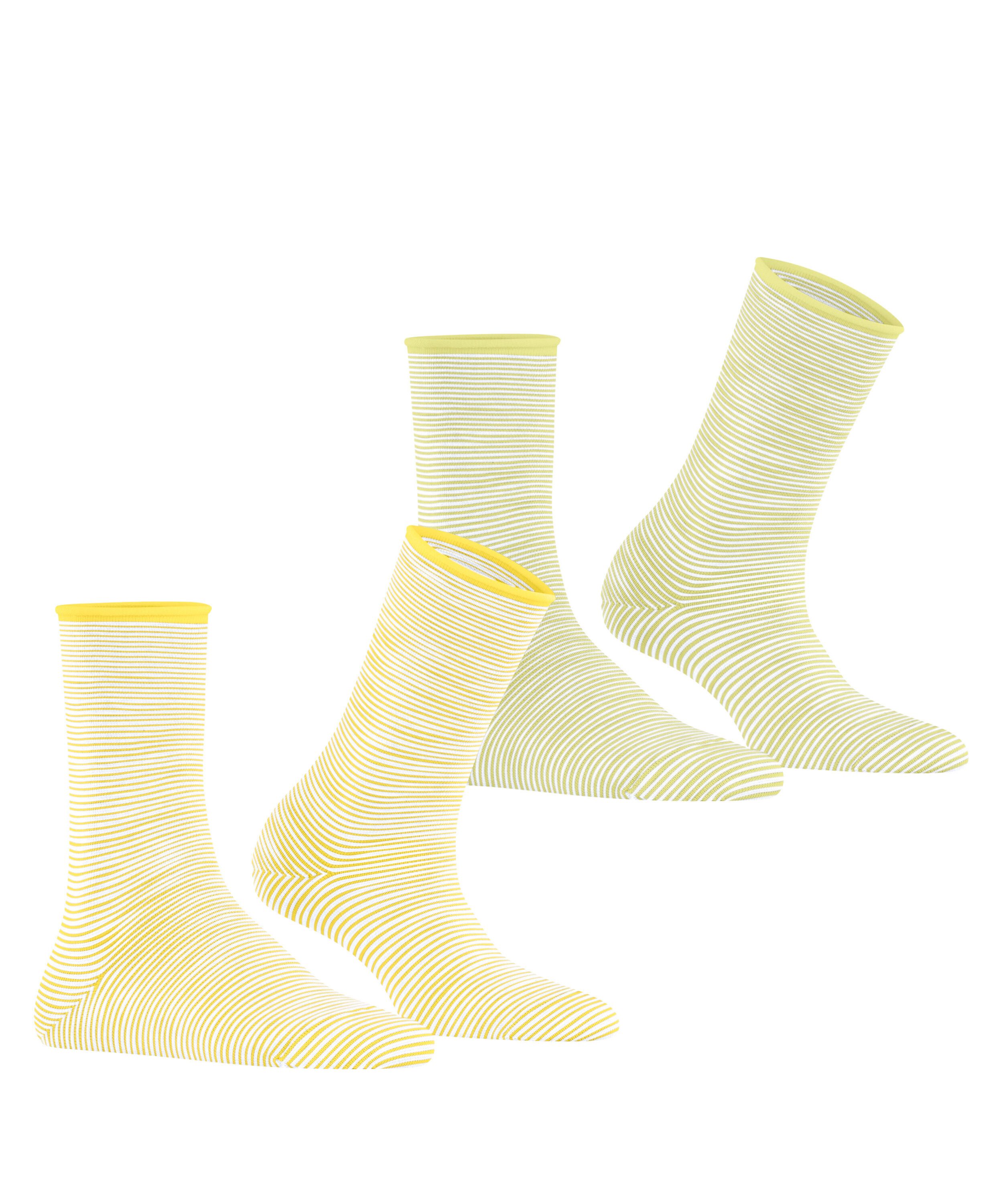 Esprit Socken Esprit Allover Stripe 2-Pack Damen (2-Paar) aus Biobaumwolle
