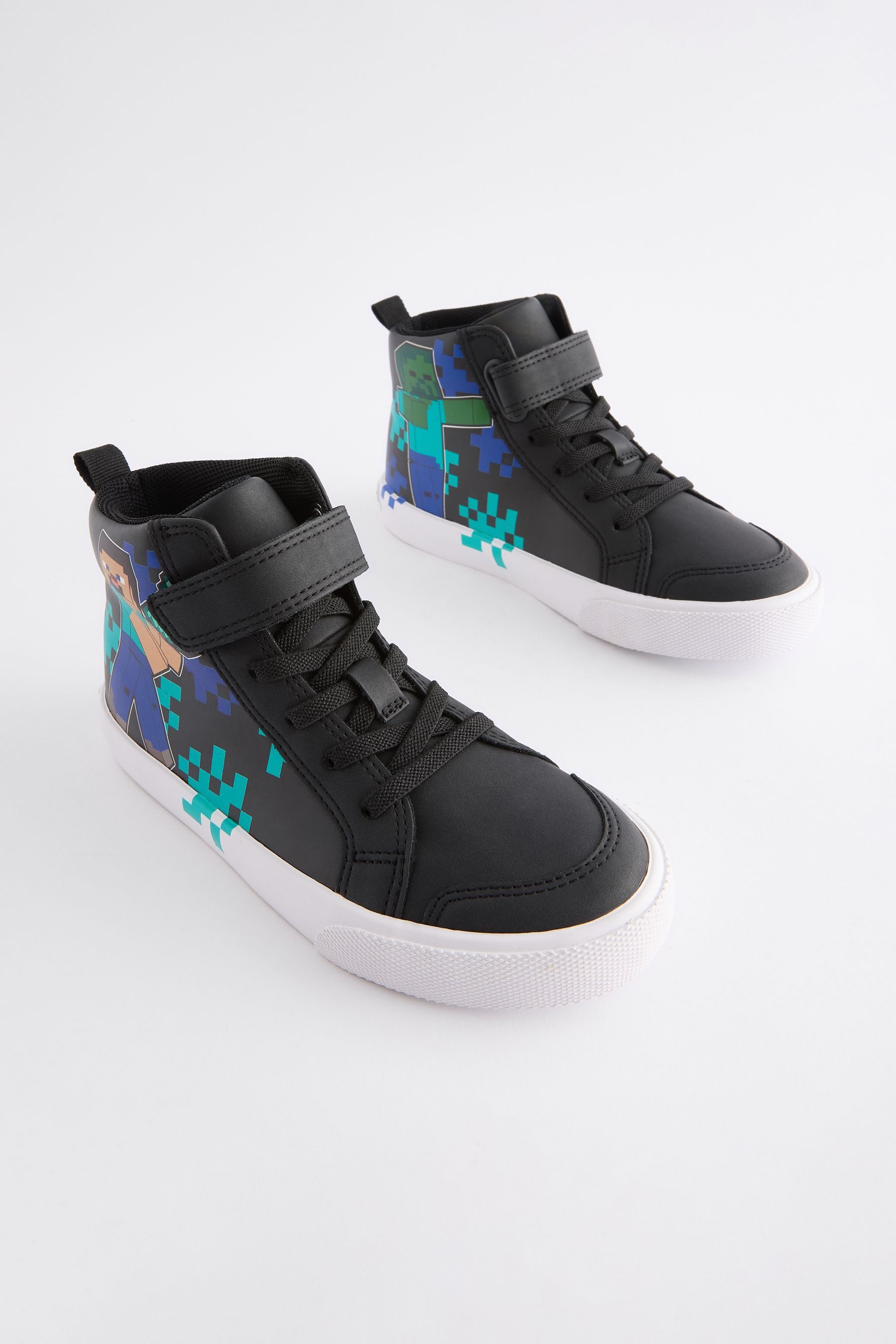 Next Hi-Top-Sneaker, Minecraft, weite Passform Schnürstiefelette günstig online kaufen