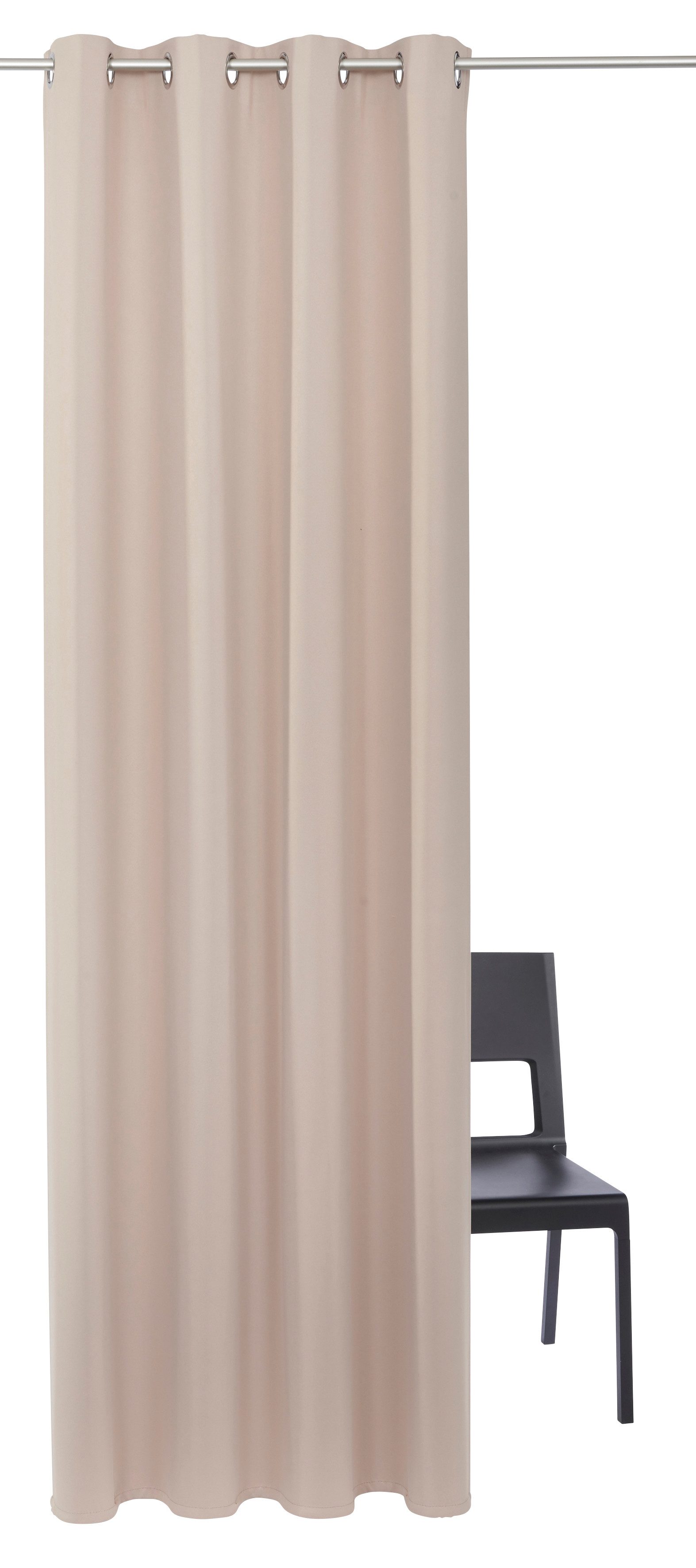 my home Gardine SOLA (2 St), Ösen, verdunkelnd, Polyester, blickdicht, Ösen günstig online kaufen