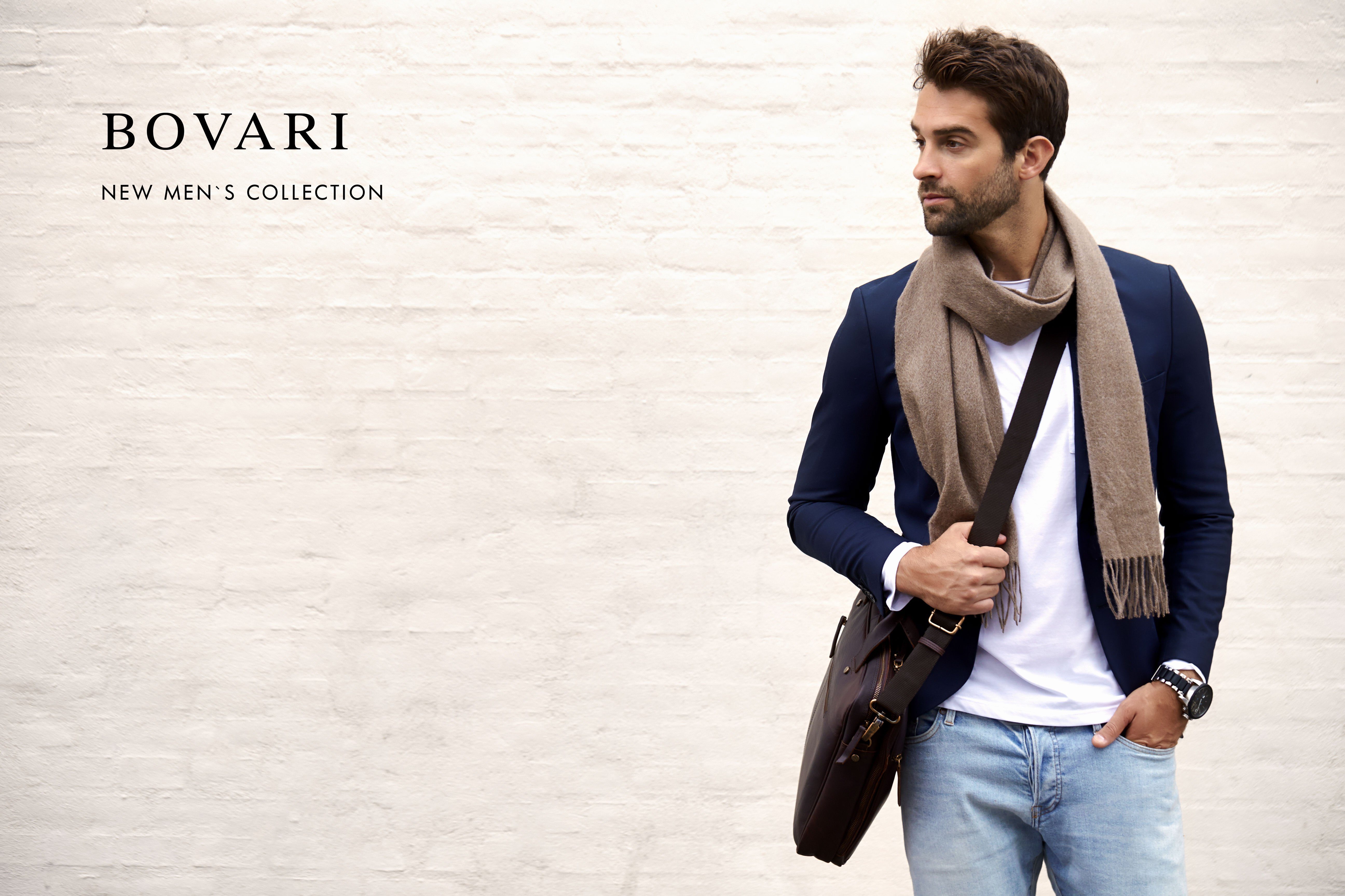 Bovari Kaschmirschal Kaschmir Schal Herren – 100% Kaschmir / Cashmere – Premium Qualität, 180 x 31 cm – Bild 4 von 5