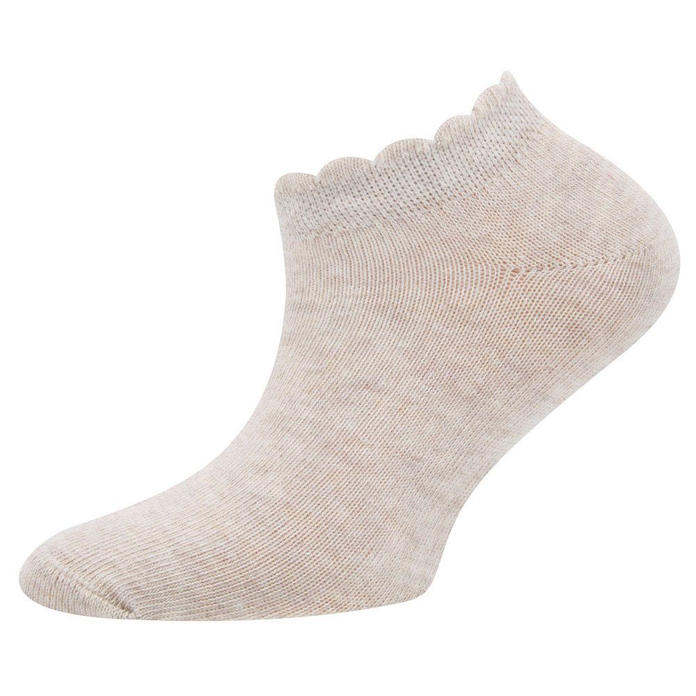 Ewers Socken Socken rosa-beige Mäusezähnchenrand (6-Paar)