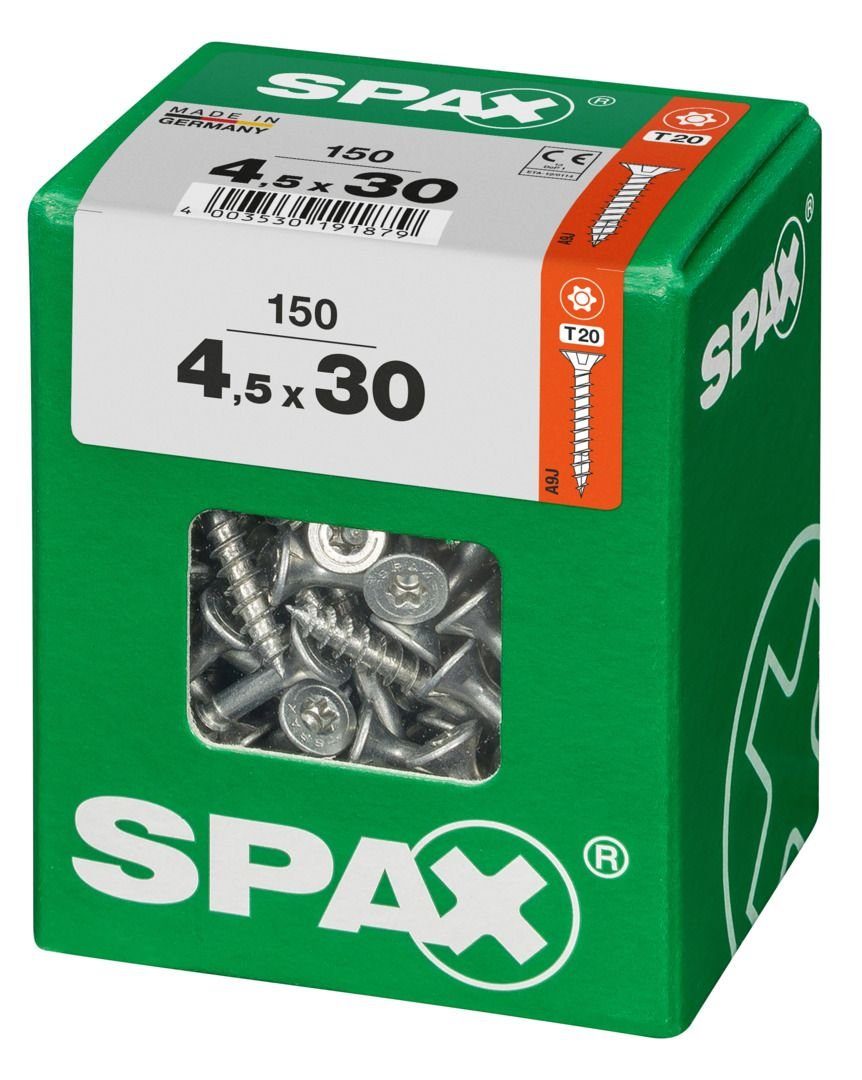150 TX Holzbauschraube Spax 4.5 x 20 - 30 SPAX Universalschrauben mm