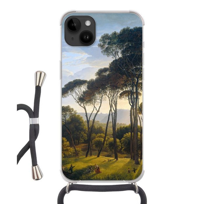 MuchoWow Handyhülle Italienische Landschaft mit Zirbelkiefer - Hendrik Voogd - Kunst Handyhülle Telefonhülle Apple iPhone 14 Plus