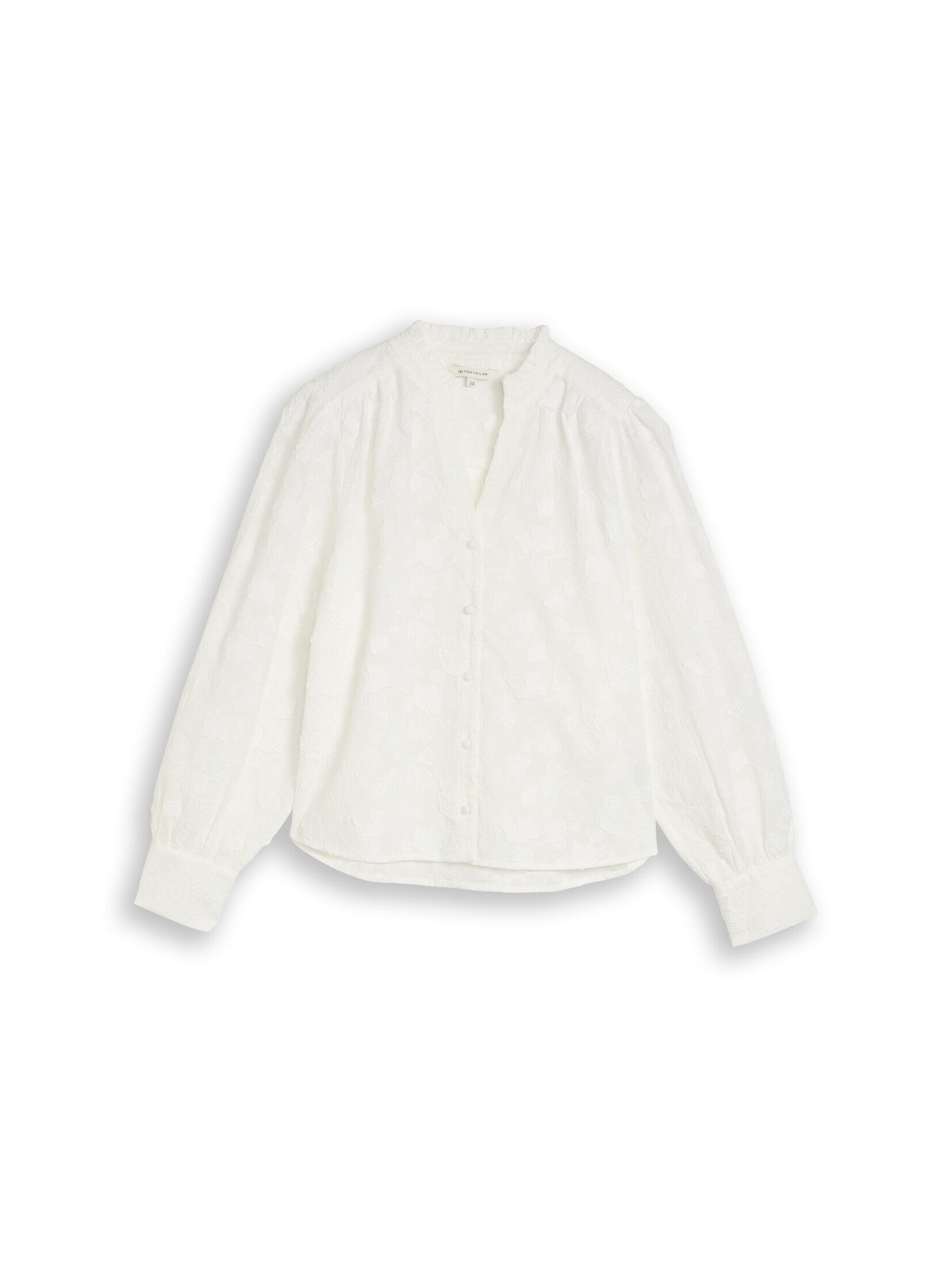 TOM TAILOR Langarmbluse Blusen & Shirts Loose Fit Bluse mit Stickerei