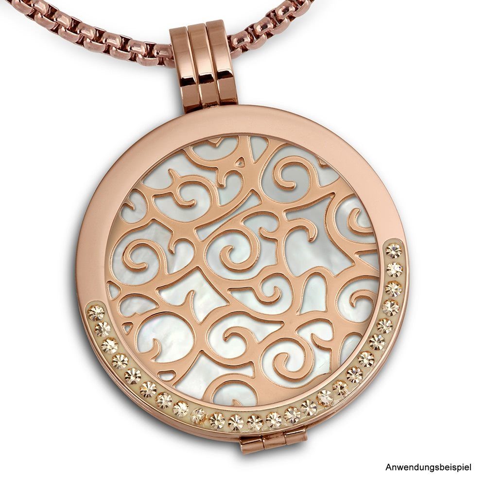 Amello Kettenanhänger Amello Kettenanhänger Coinfassung Zirkonia, Coin Fass günstig online kaufen