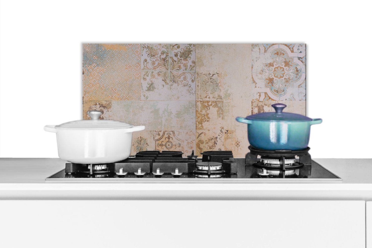 MuchoWow Küchenrückwand Fliesen - Vintage - Braun - Antik, (1-tlg), Spritzs günstig online kaufen