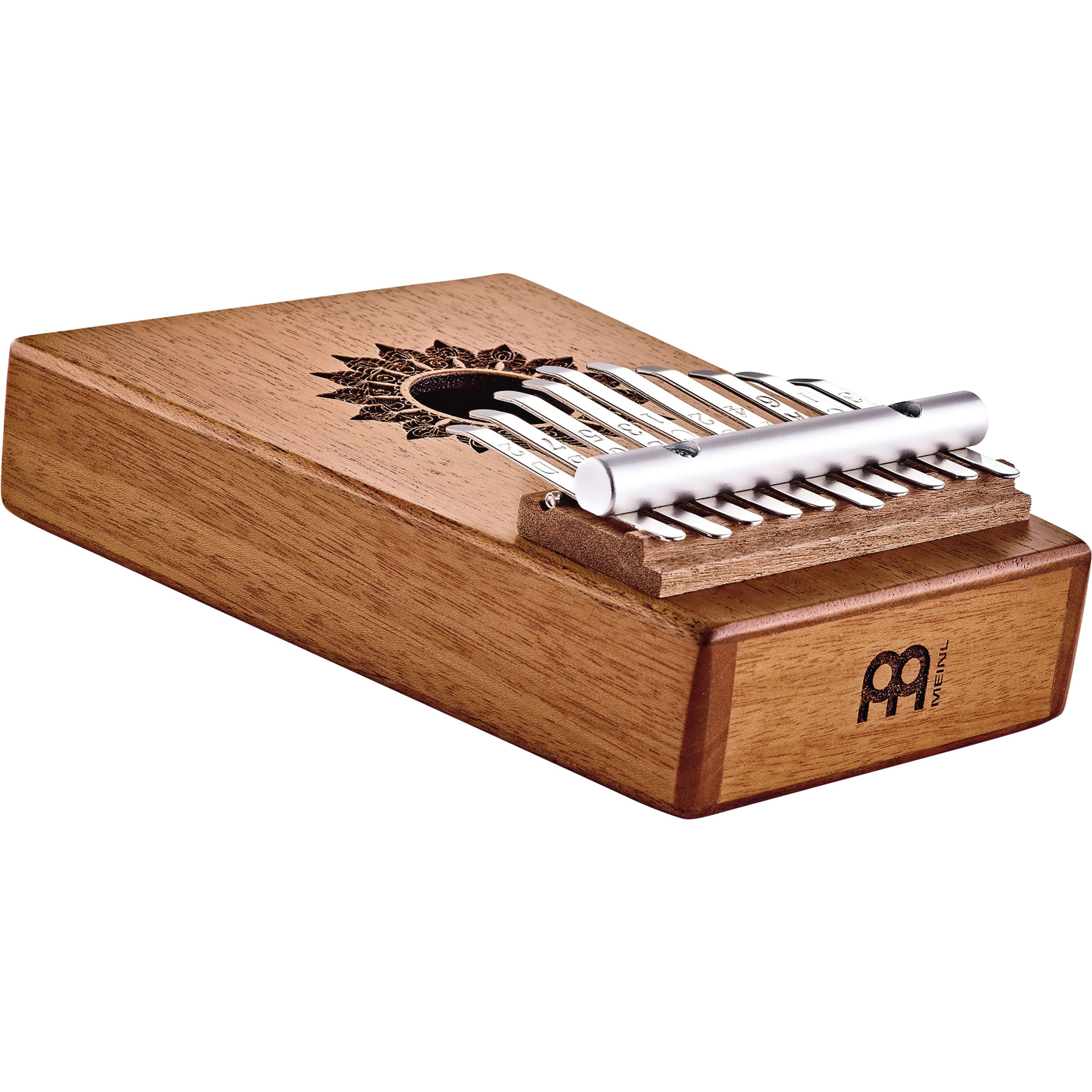 Meinl Percussion Kalimba, Percussion, Kalimbas, KL1008H Soundhole Kalimba Mahagoni - Kalimba