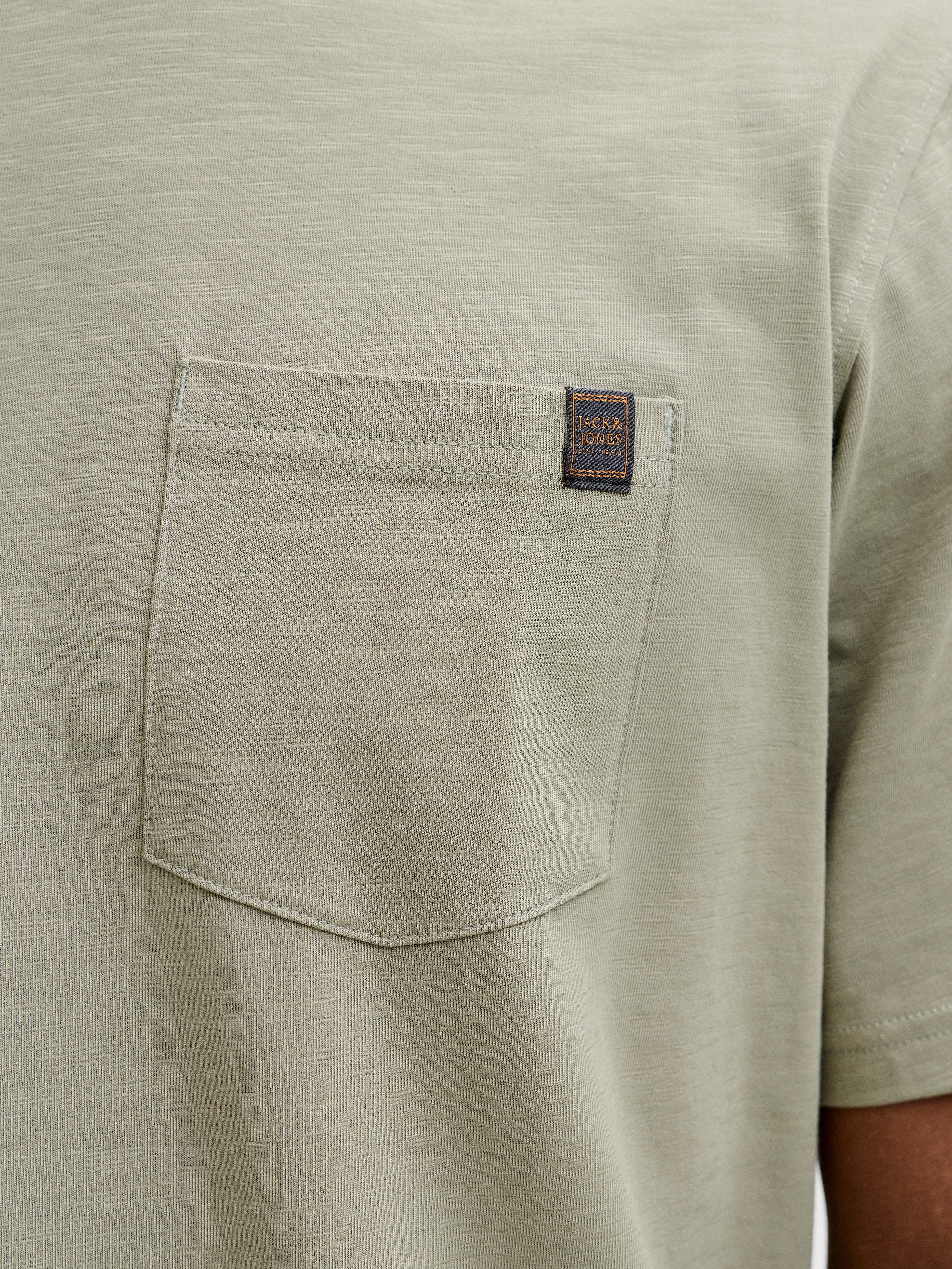 Jack & Jones Kurzarmshirt JJEDOVER SLUB TEE SS NOOS Baumwollmischung, relaxed fit – Bild 3 von 5