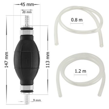 MidGard Fahrradpumpe Umfüllpumpe Handpumpe Benzinpumpe Absaugpumpe Pumpe für Wasser, Diesel