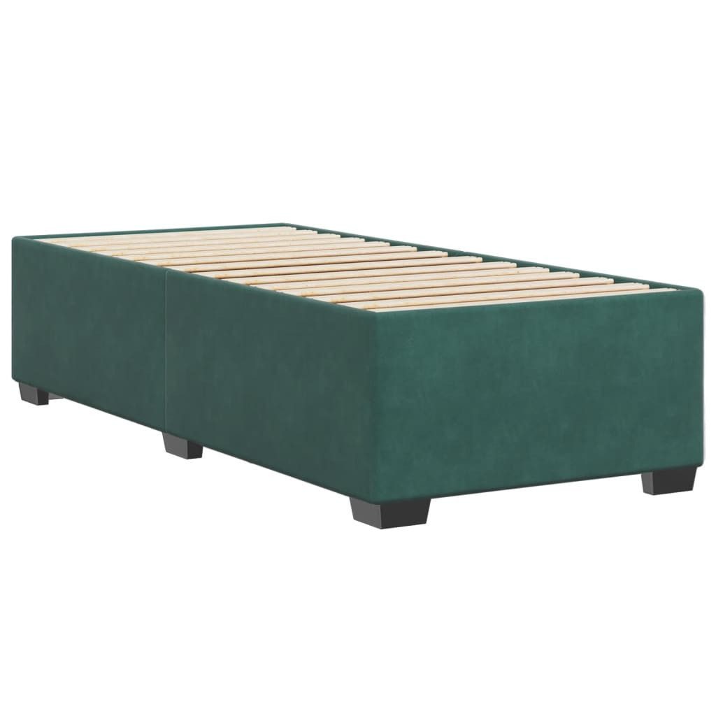 vidaXL Bett Bettgestell ohne Matratze Dunkelgrün günstig online kaufen