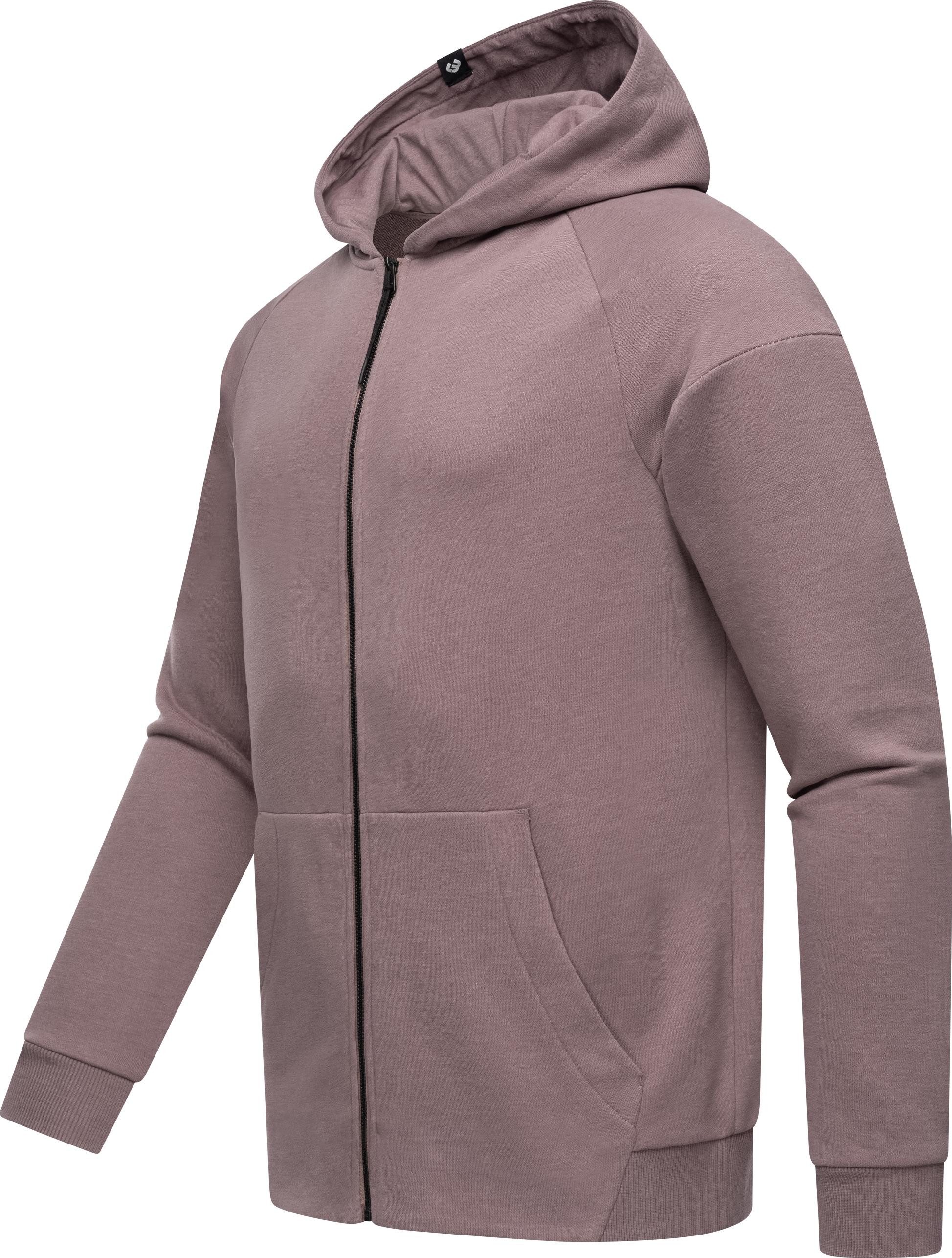 Ragwear Kapuzensweatjacke Zenway Herren Basic Sweatjacke mit Kapuze