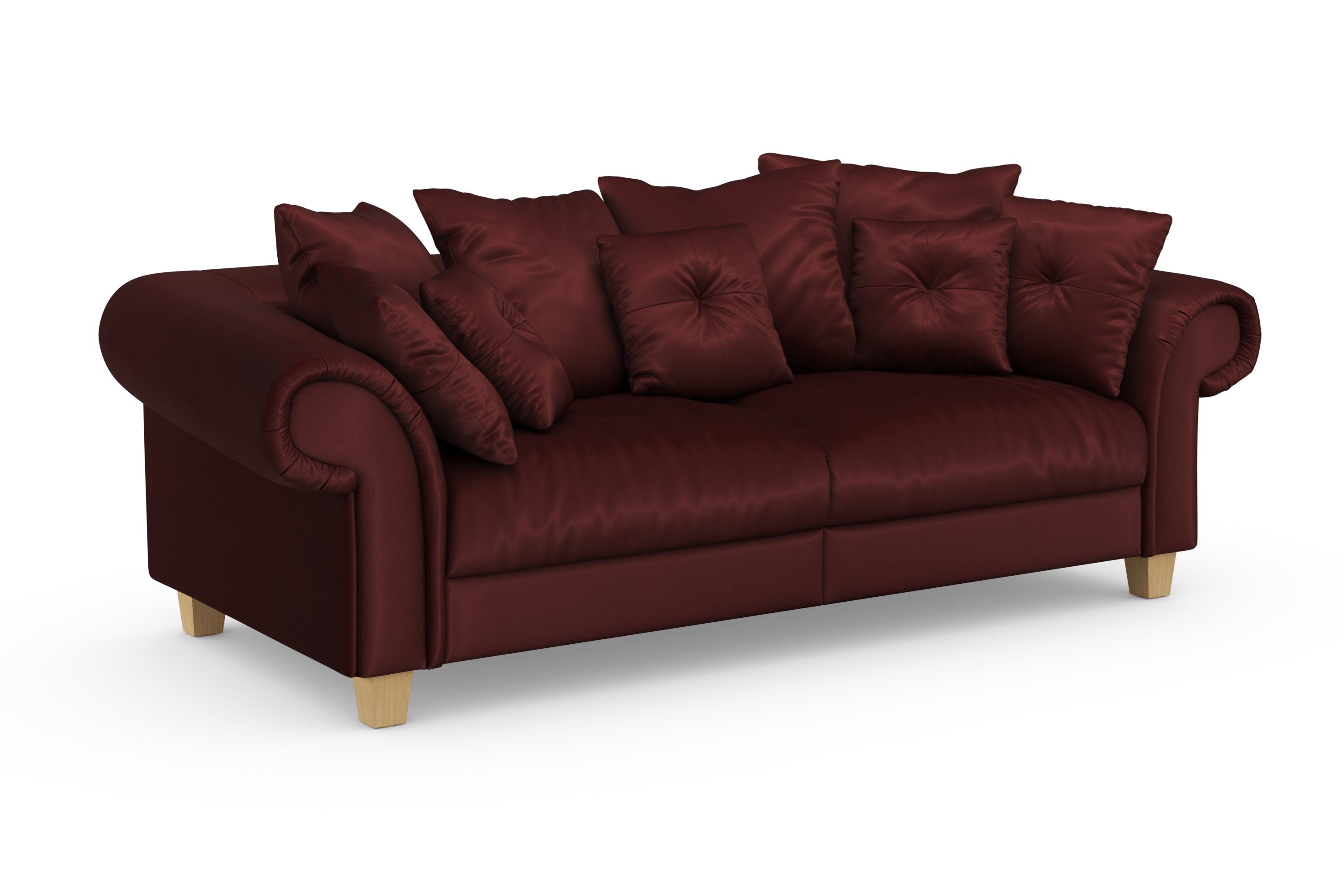 zeitlosem 2 affaire Design, Teile, kuschelige und Sitzkomfort Kissen Megasofa, mit viele Queenie Big-Sofa Home weichem