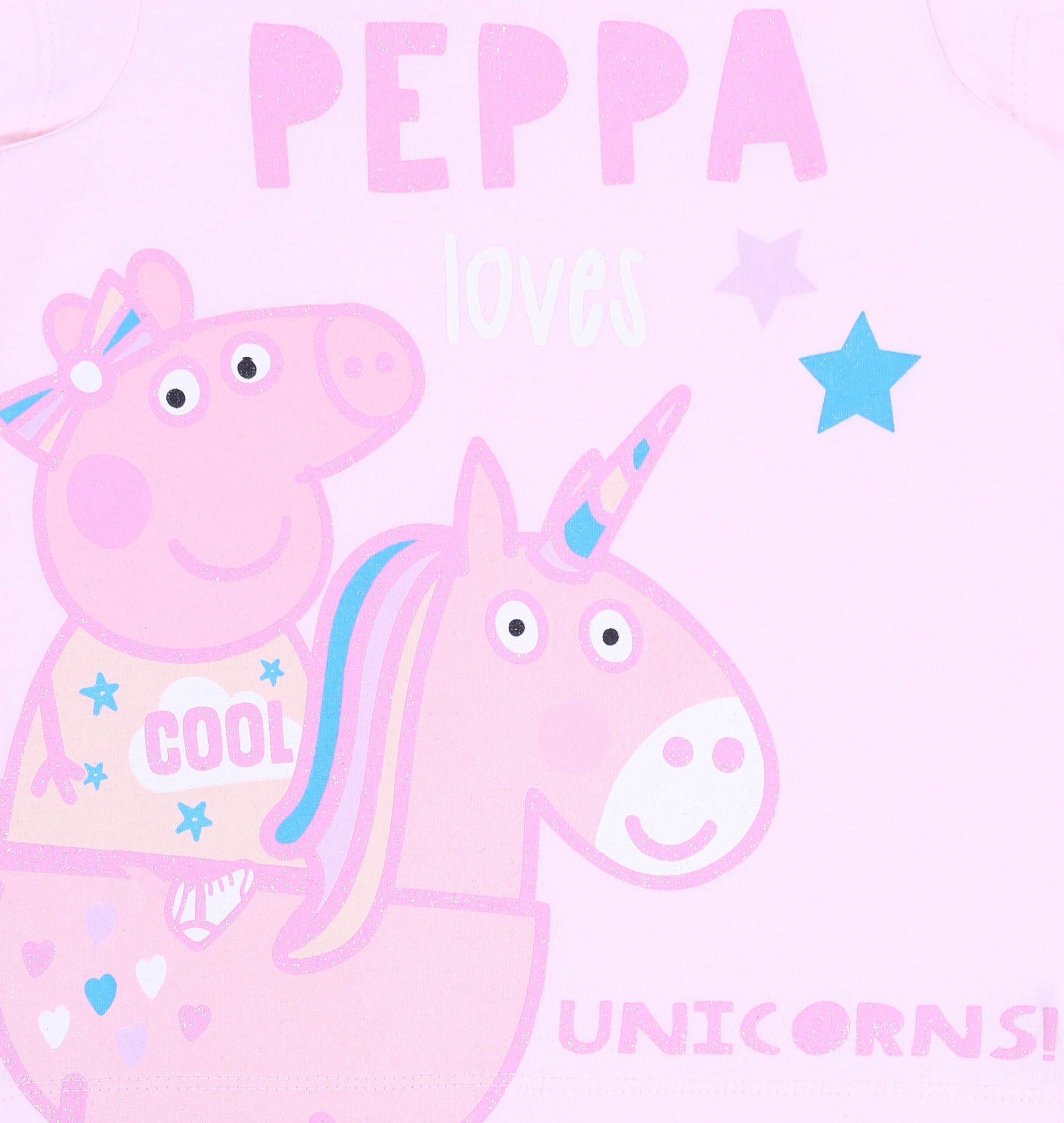 Peppa Pig Kurzarmbluse Pinkes T-Shirt, Peppa Wutz Peppa Pig 5-6 Jahre