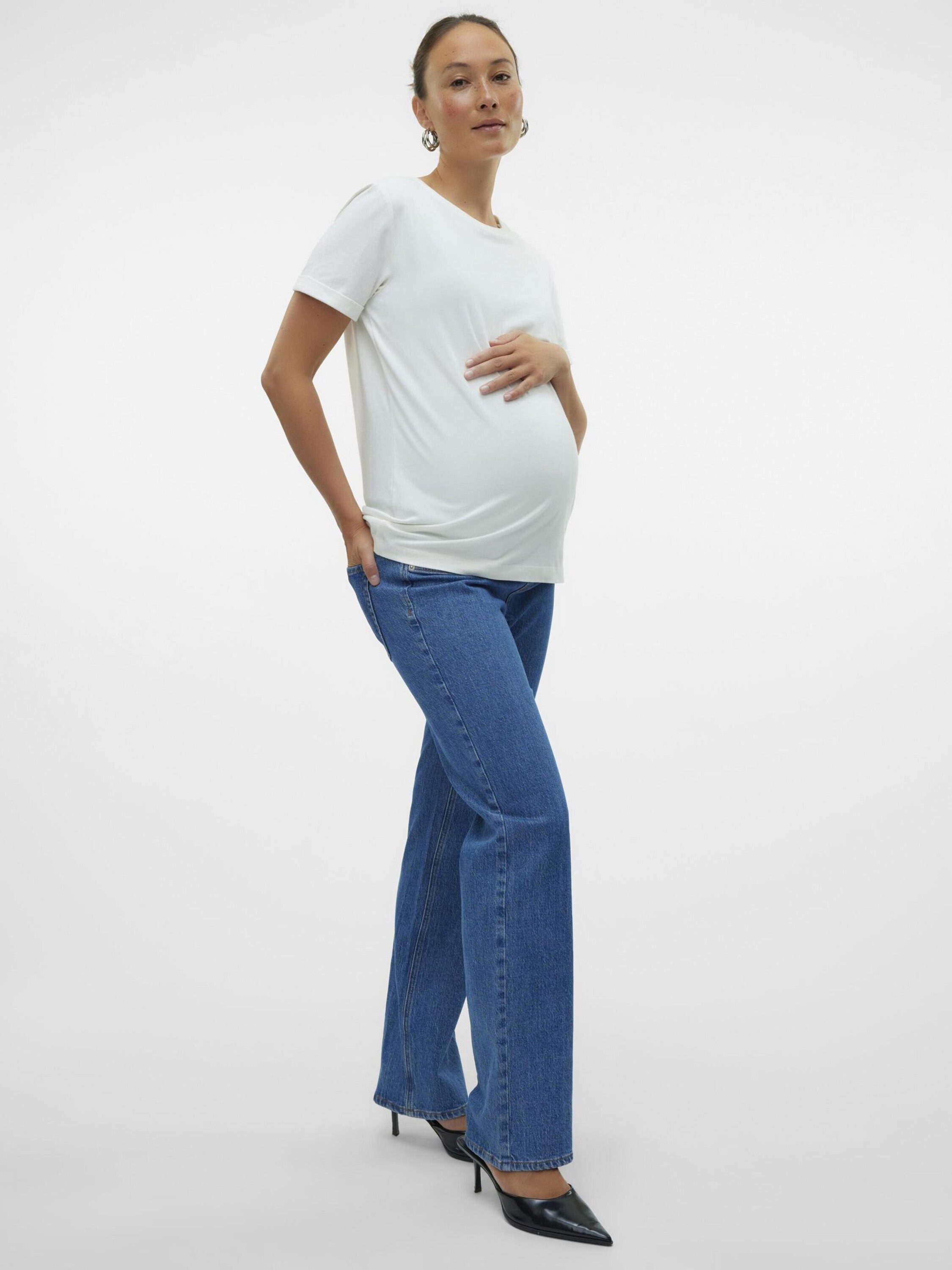 Vero Moda Maternity Regular-fit-Jeans VMMTessta (1-tlg) Plain/ohne Details