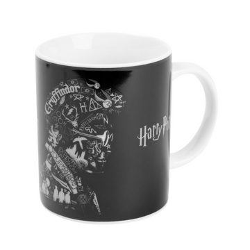 United Labels® Tasse Harry Potter Tasse - Silhouette Kaffeetasse aus Porzellan 320 ml, Porzellan