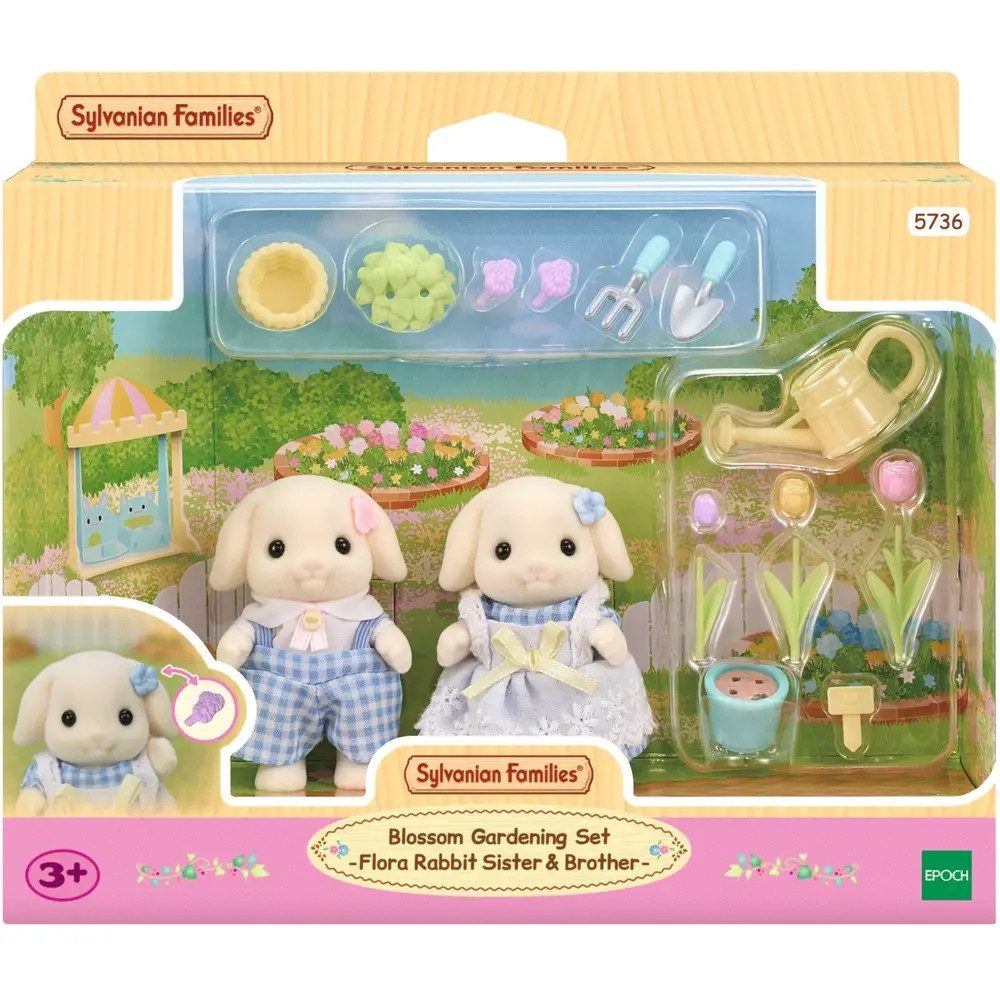 EPOCH Traumwiesen Actionfigur Sylvanian Families 5736 Blumen- und Garten-Spielset mit Figuren