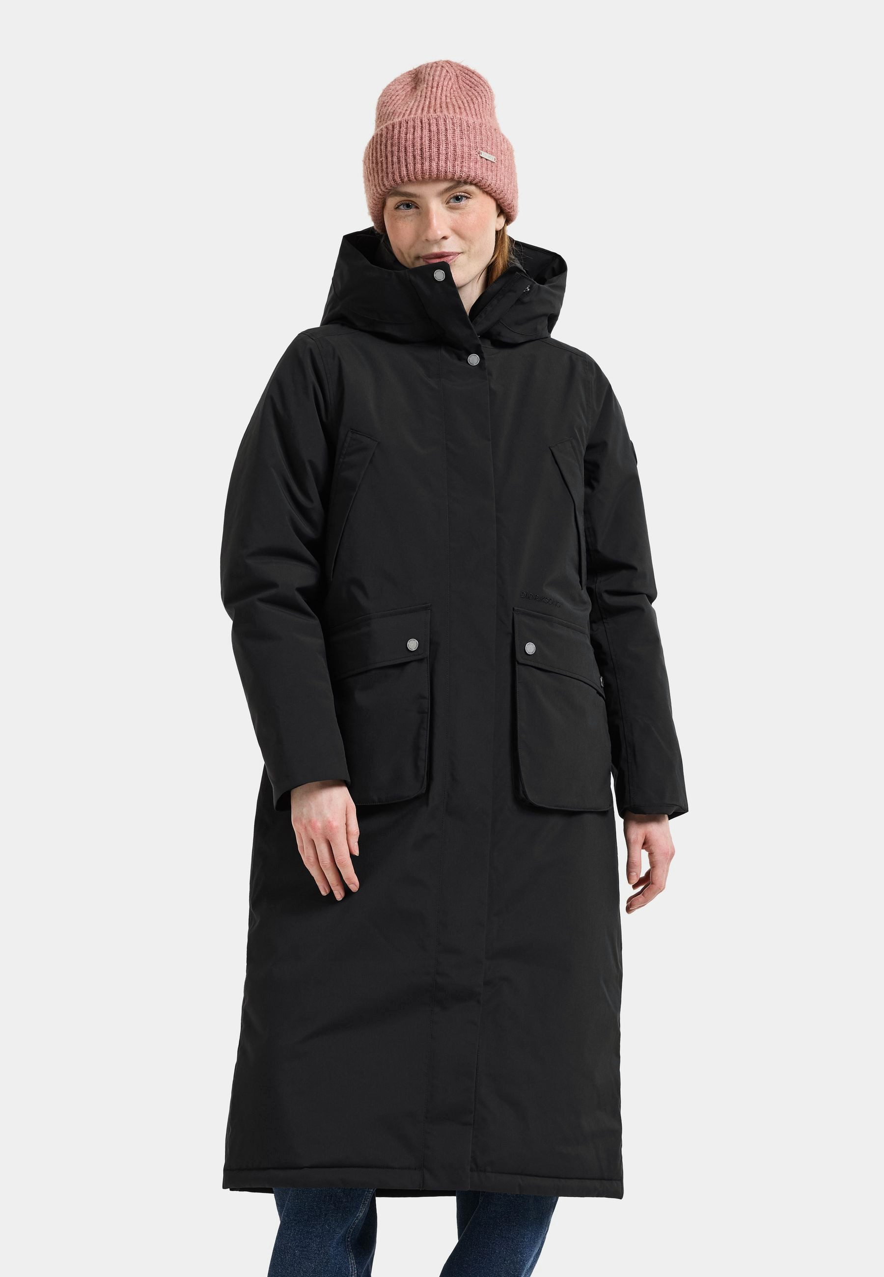 Didriksons Winterjacke Damen Wintermantel Wasserdicht MELODY mit Kapuze mit Taschen