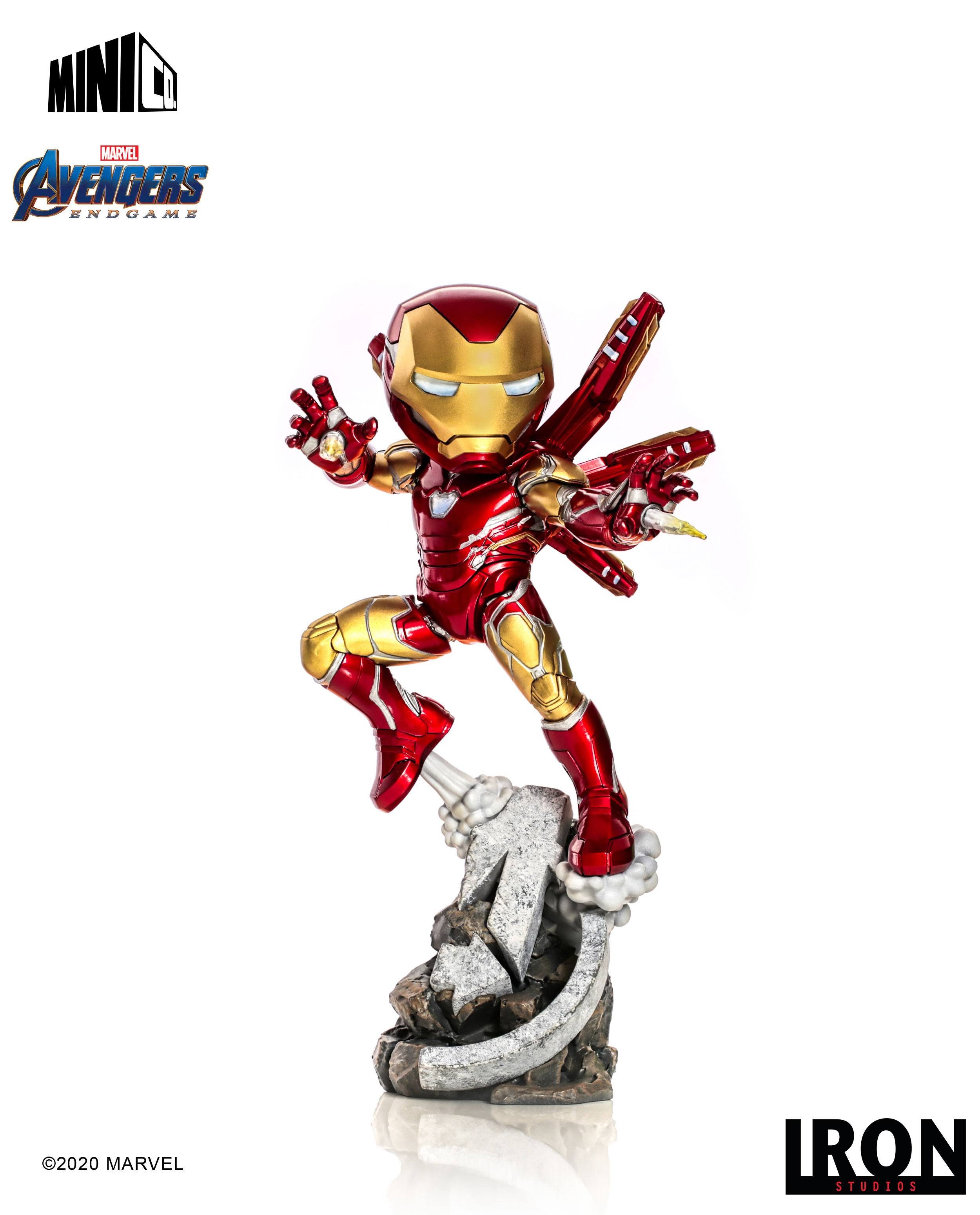Iron Studios Dekofigur Avengers Endgame Mini Co. PVC Figur Iron Man 20 cm (1 St), detailreiche Minifigur
