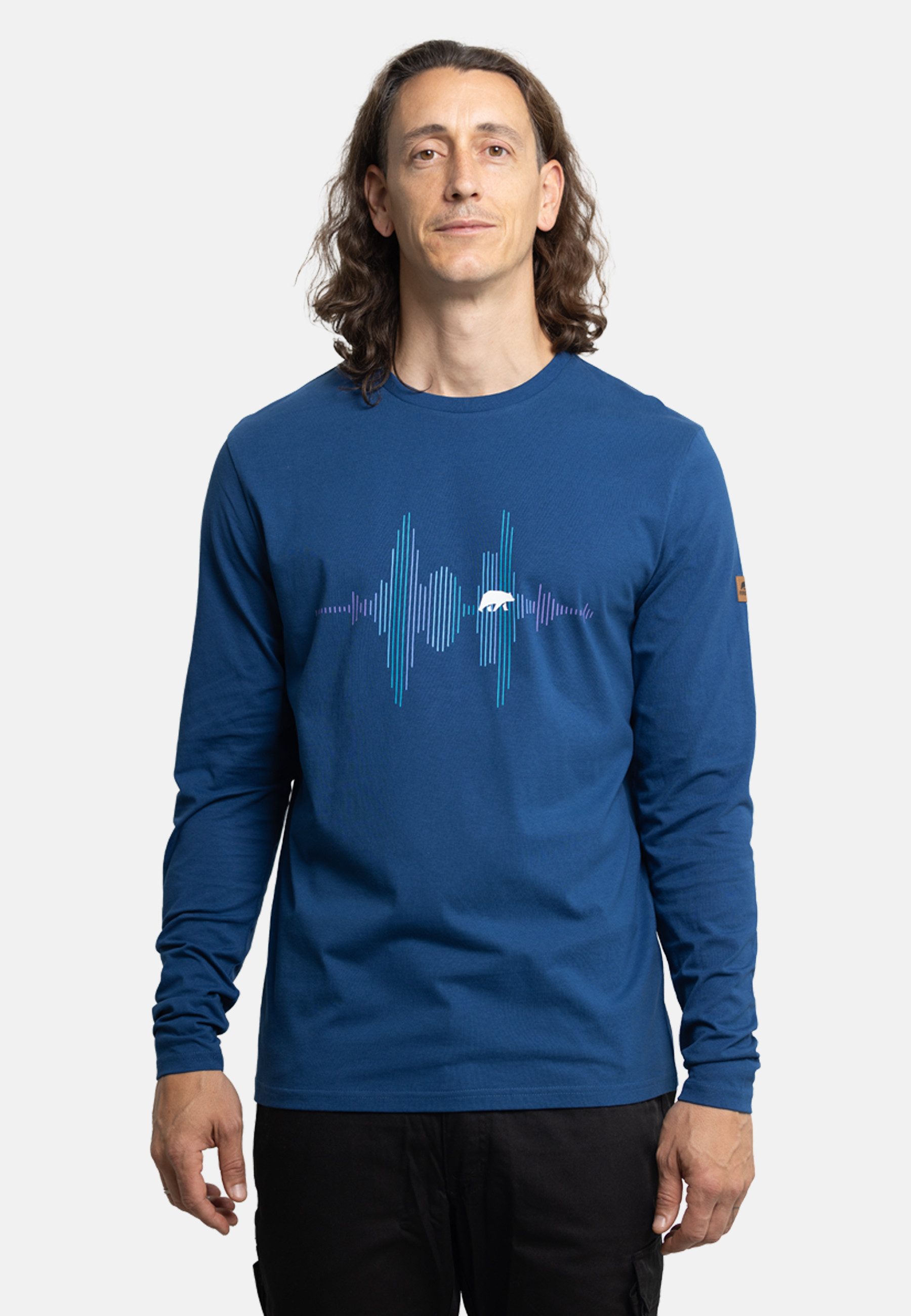 FORSBERG Sweatshirt Longsleeve mit Audiowelle
