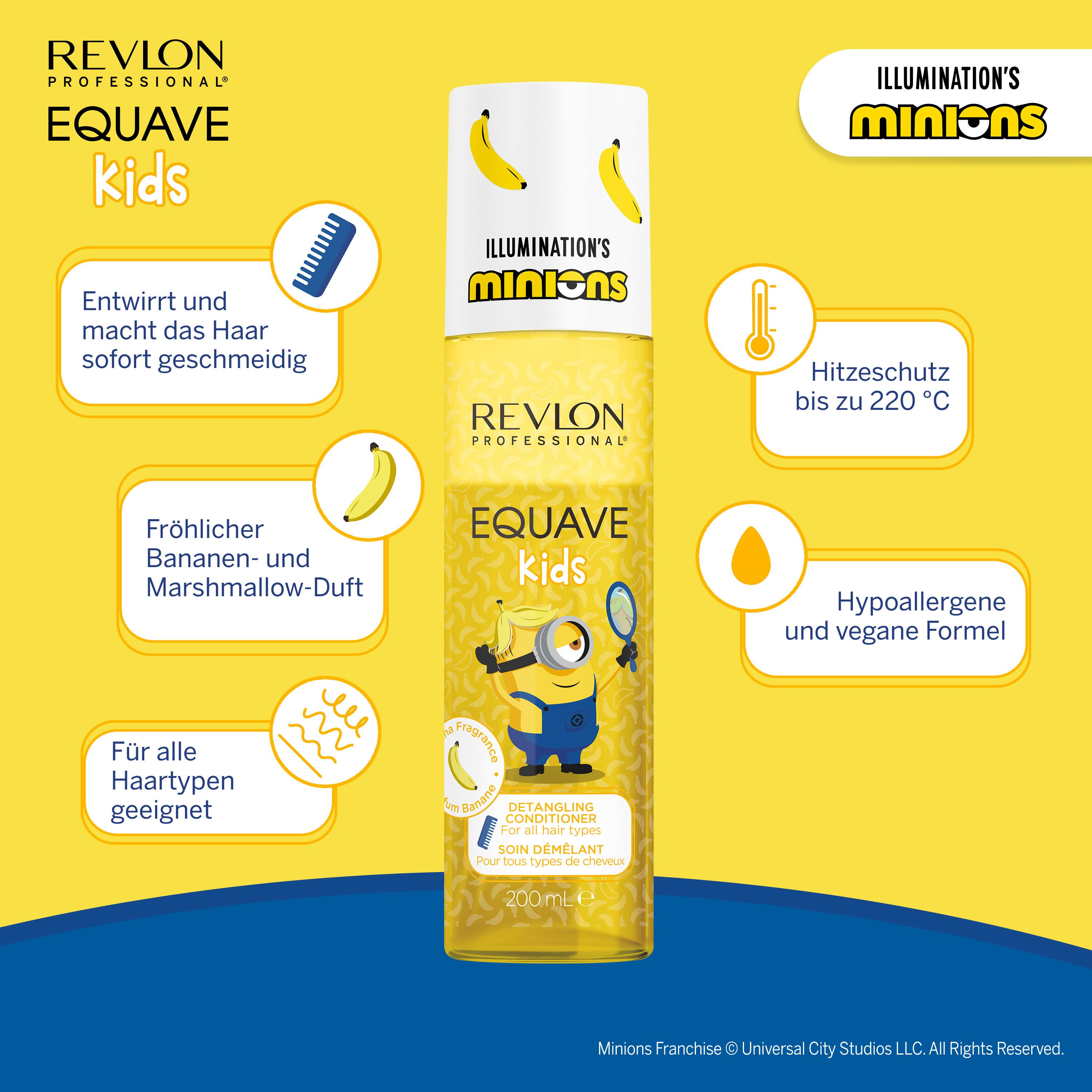 REVLON PROFESSIONAL Leave-in Pflege EQUAVE KIDS MINIONS DETANGLING CONDITIONER, Minions Edition