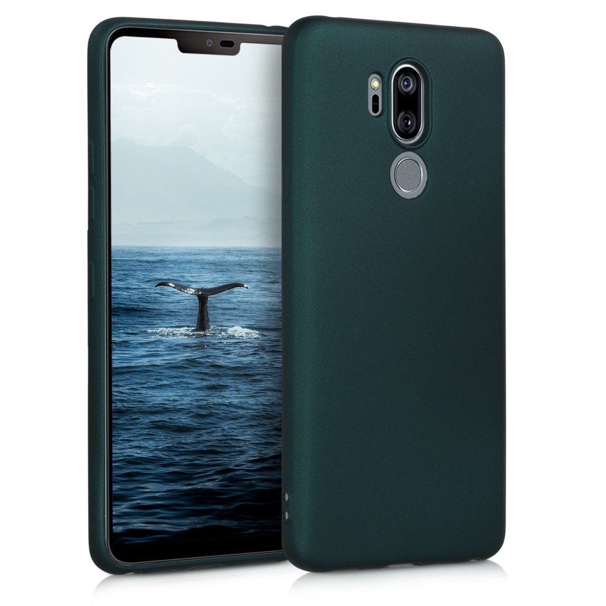 kwmobile Handyhülle Handyhülle für LG G7 ThinQ / Fit / One Hülle, Silikon Case metallisch schimmernd - Schutzhülle Cover