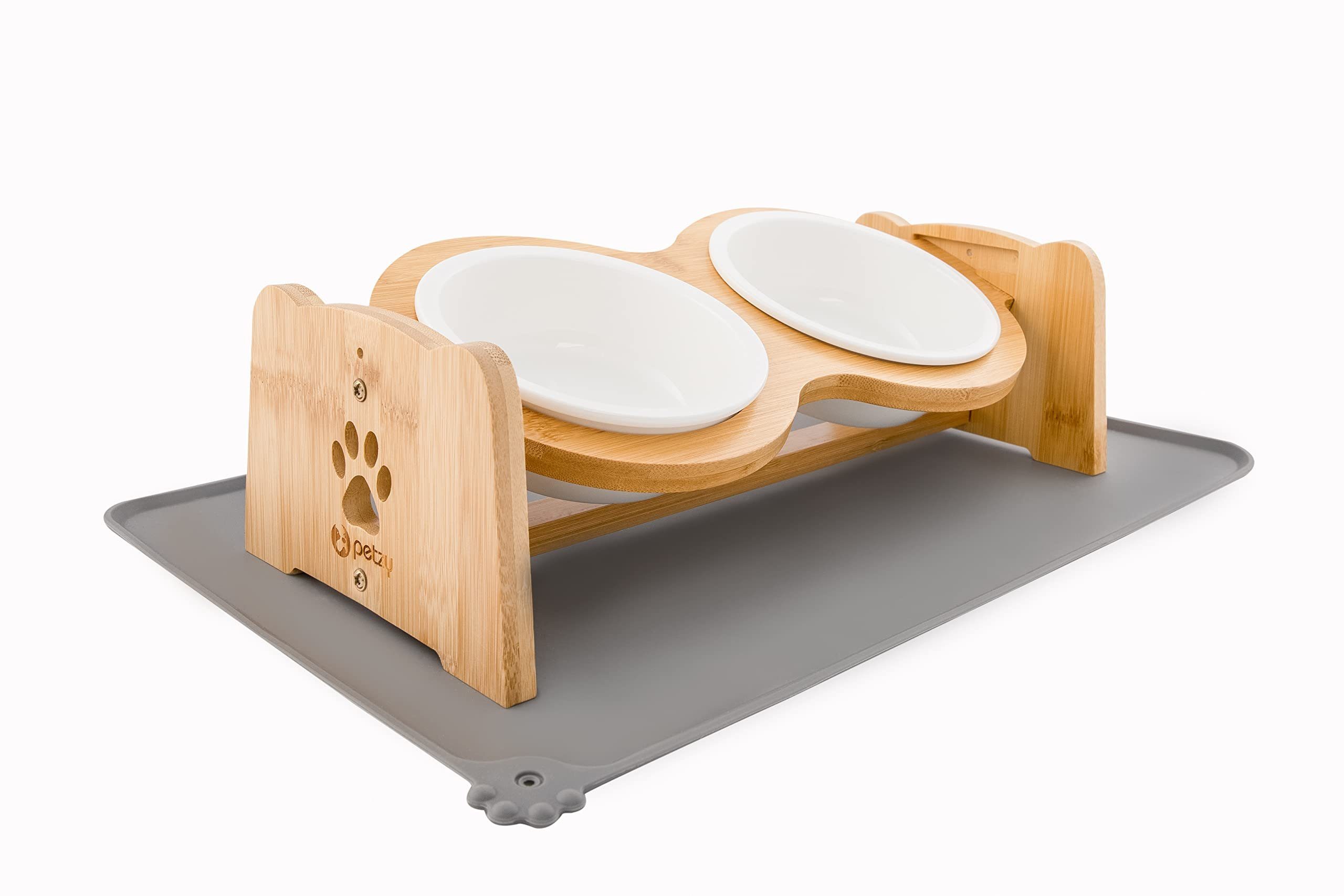 Napf-Set Premium Katzennapf und Hundenapf erhöht & verstellbar