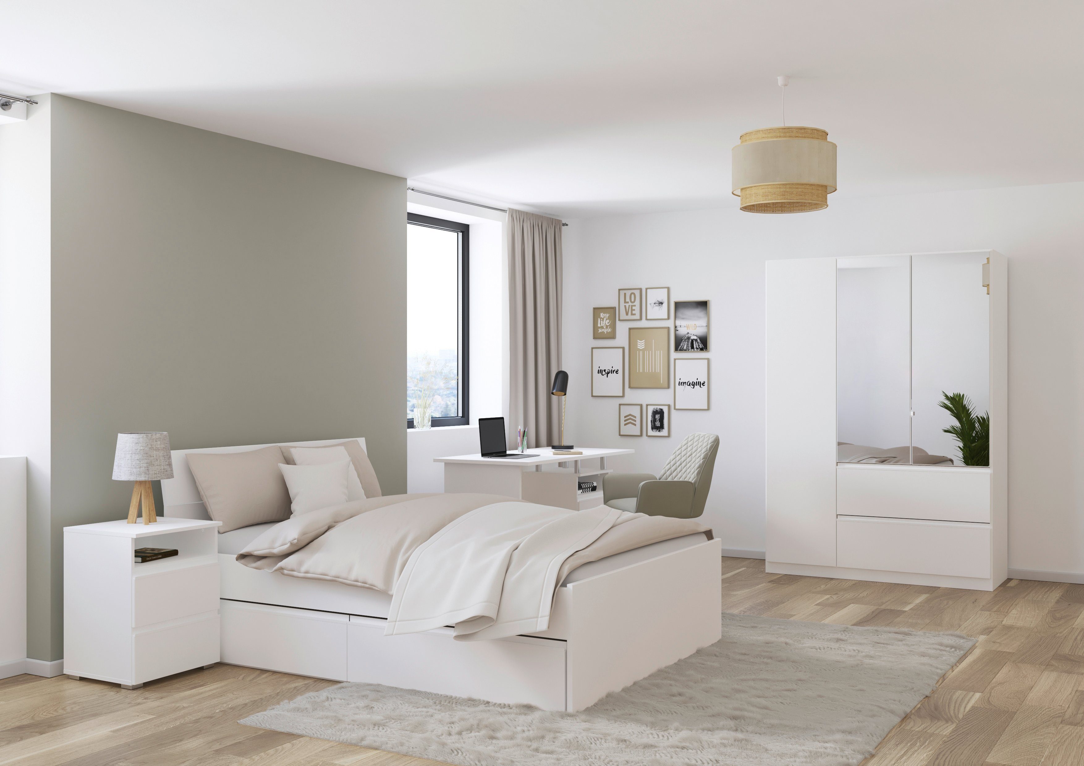 möbel-direkt.de Jugendzimmer-Set Joel, (Komplett Set, 4-tlg., günstig online kaufen