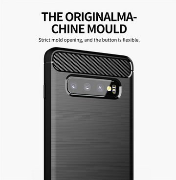 Cadorabo Handyhülle Samsung Galaxy S10 PLUS Samsung Galaxy S10 PLUS, Flexible Ultra Slim TPU Silikon Handy Schutzhülle Back Cover Bumper