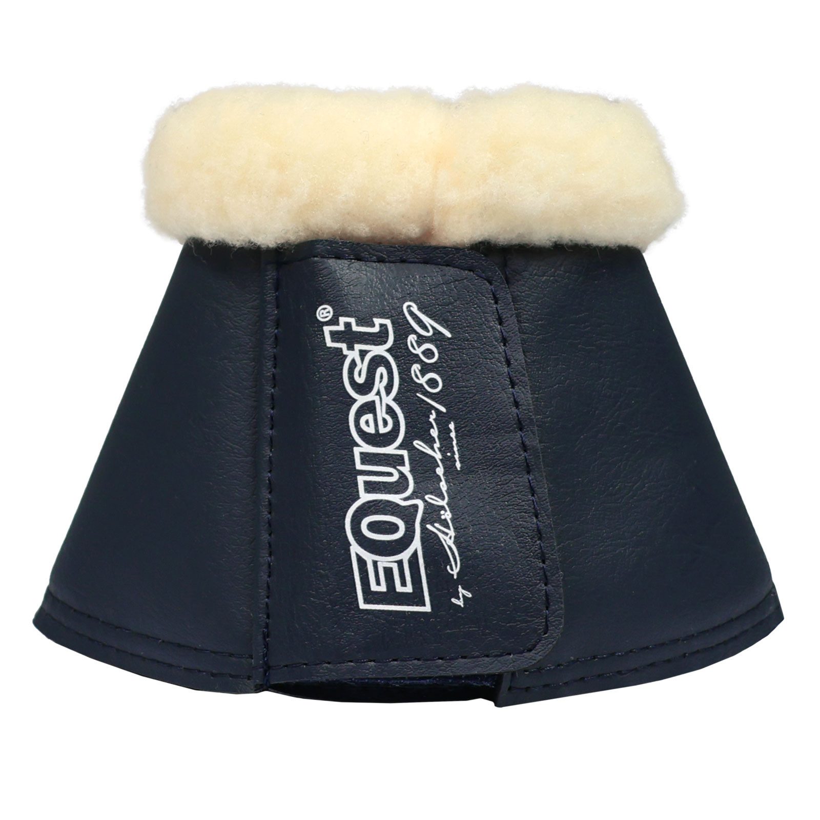 EQuest Hufglocken Hufglocke Soft für Pferde, 2er Set, Navy/Natur, L