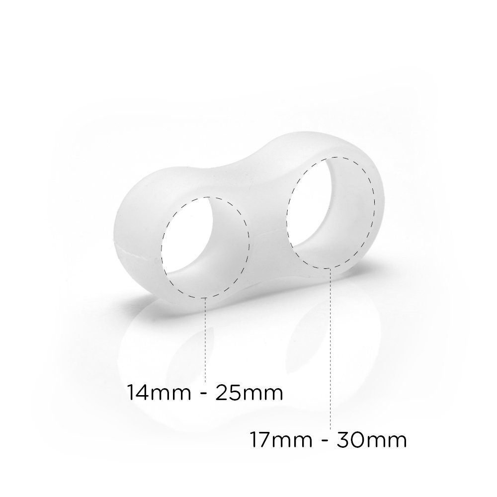 sossai® Wandtürstopper Transparenter Türklinkenpuffer TKP2 (5 St)