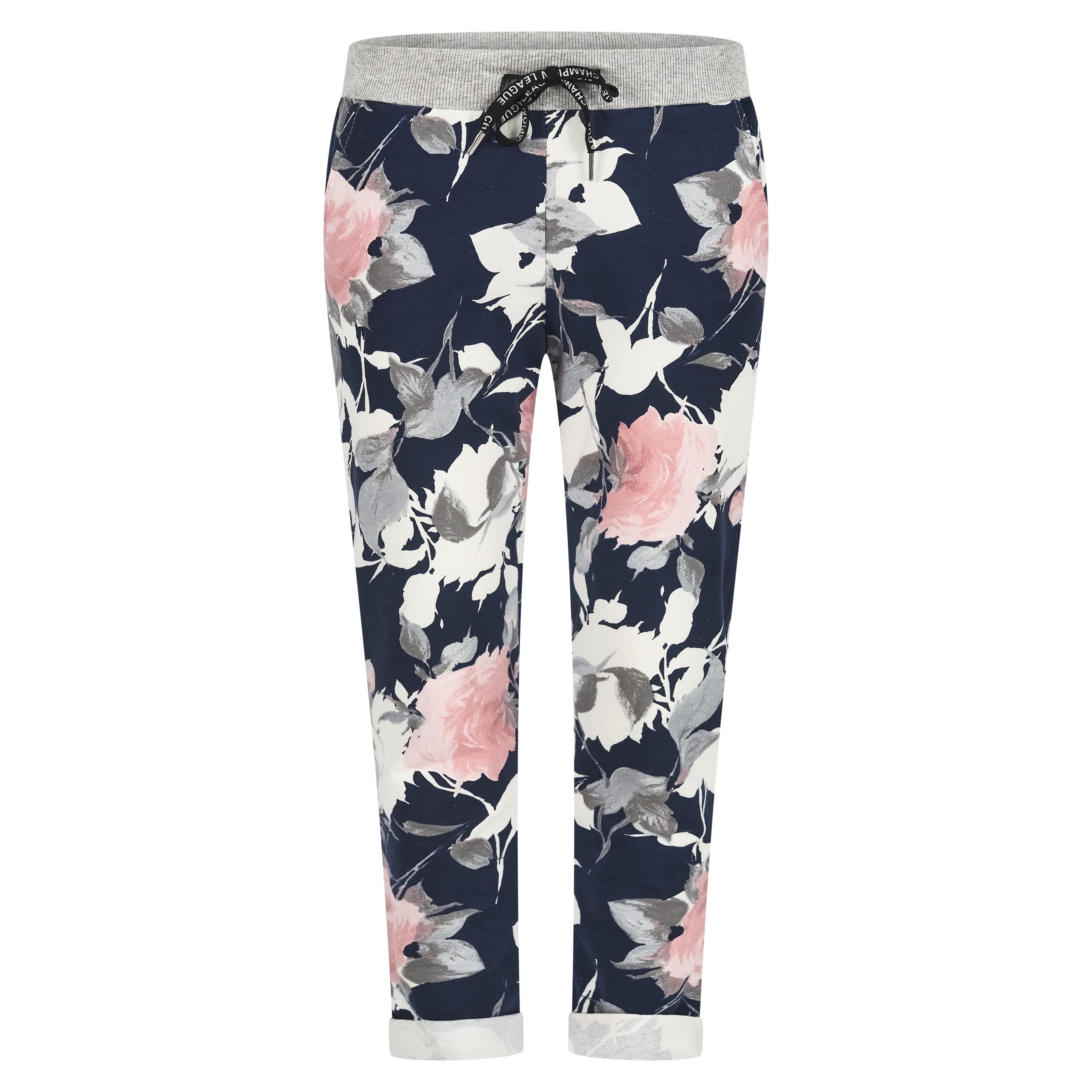 Mississhop Chinohose Damen Hose Blumen Jogginghose günstig online kaufen