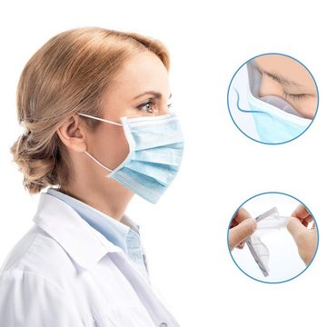 Houhence Nasenpflaster Nasenrücken für Masken,Nasenbügel aus Silikon für Mundschutz