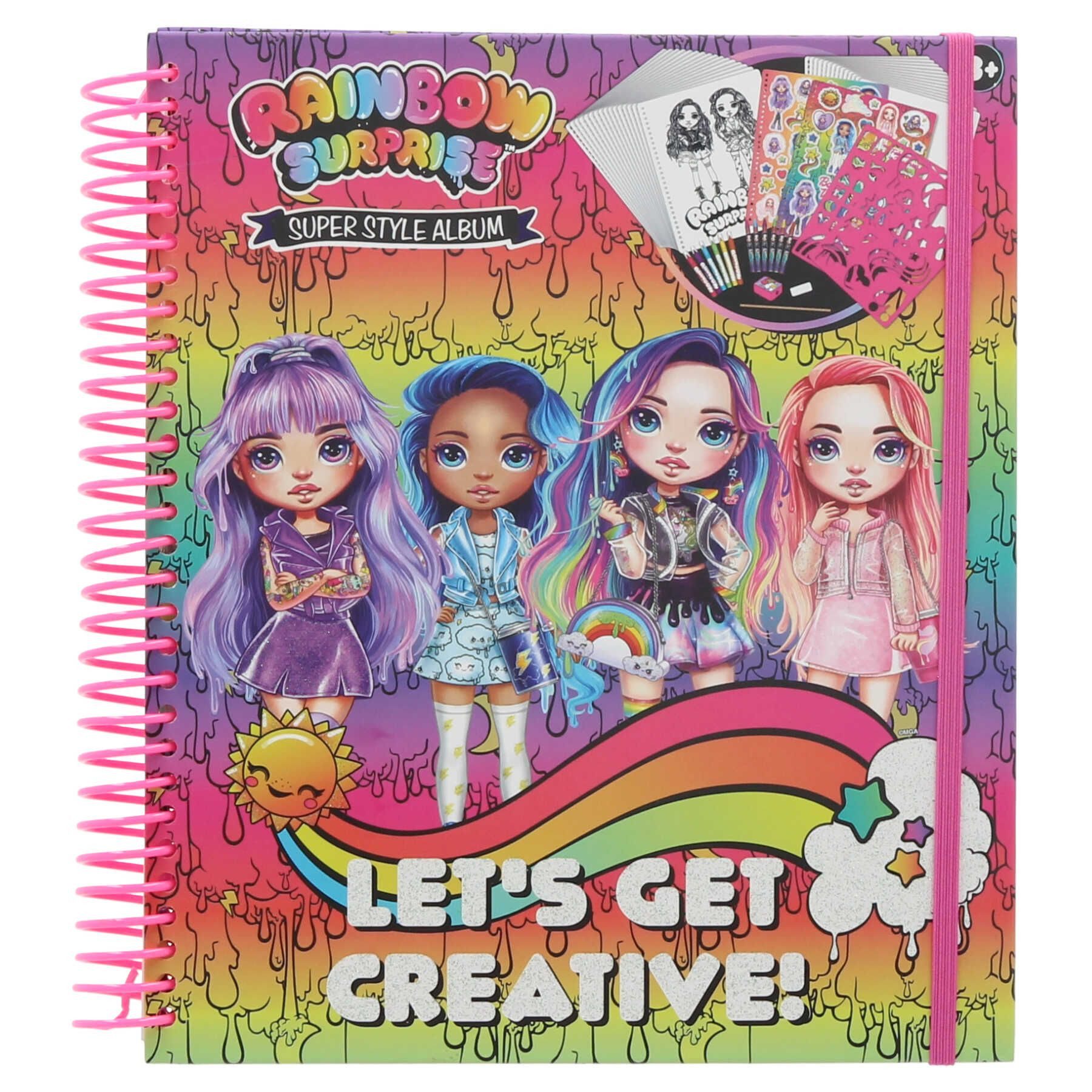 Rainbow High Zeichenblock Rainbow Surprise Malbuch Spaßige Ausmalmomente für Kinder