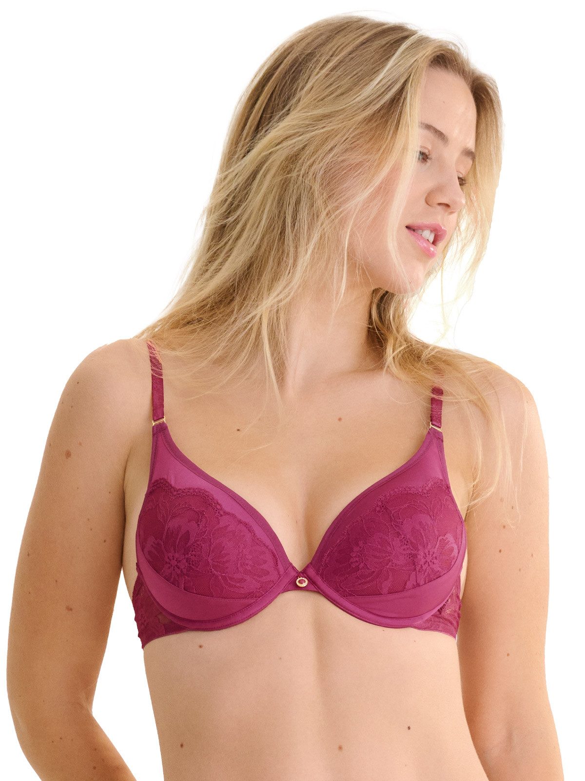 Lisca Push-up-BH Push up BH Robin (Stück, 1-tlg) gepolsterte Schalen mit Bügel, schmale Träger