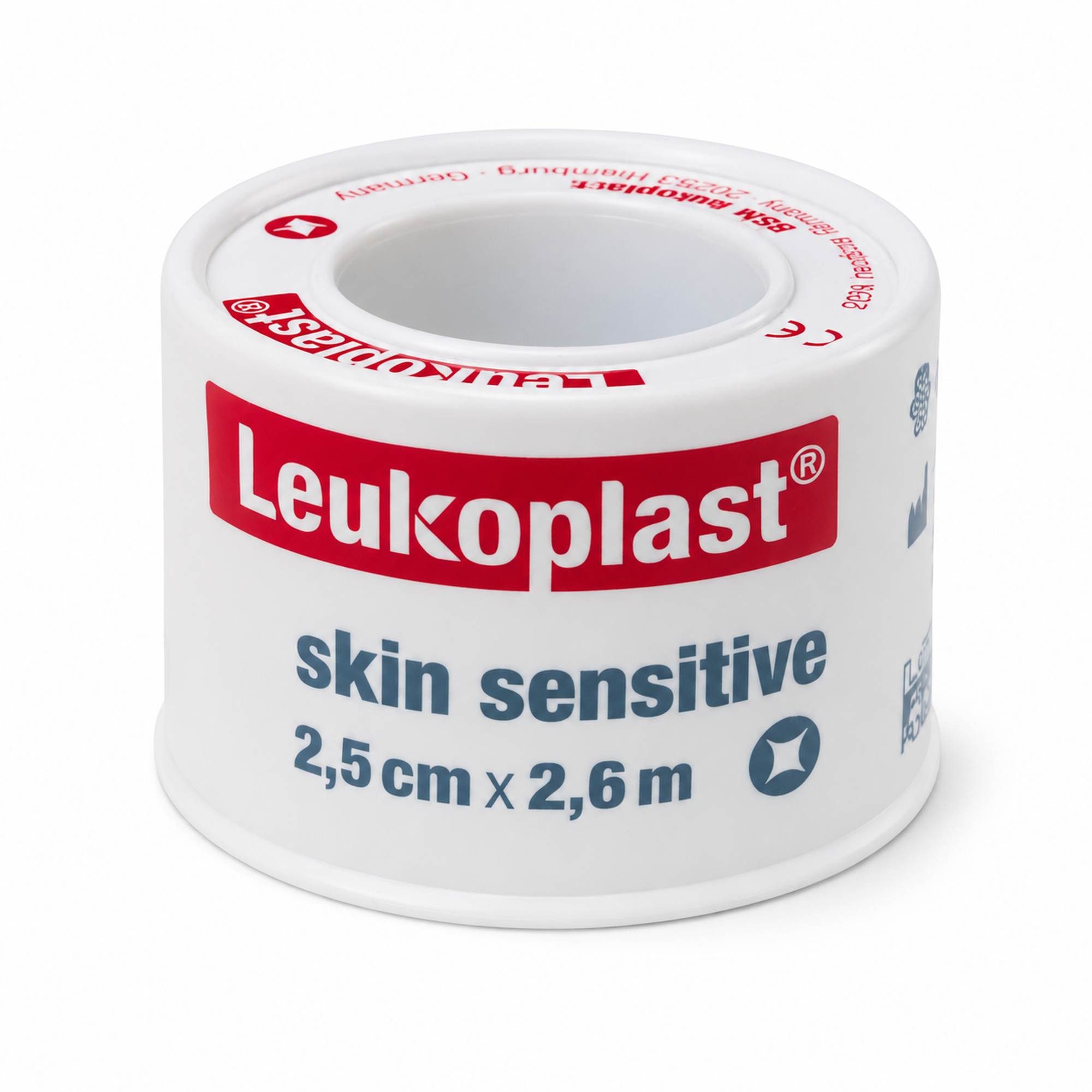 Bsn Medical Fixierpflaster LEUKOPLAST Skin Sensitive 2,5 cm x 2,6 m m.Schutzr.